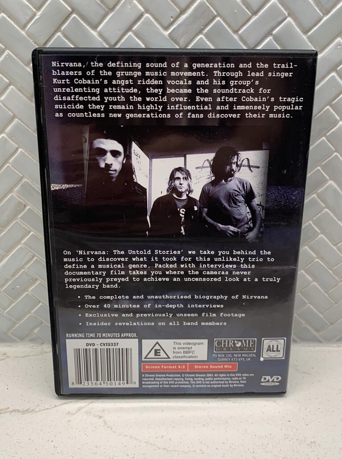 Designer Nirvana The Untold Stories DVD 2003 Nirvana Chrome Dreams Size ONE SIZE - 2 Thumbnail