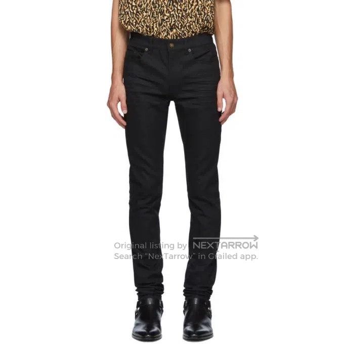 Saint Laurent Paris Saint Laurent Paris Black Jeans Size US 31 - 6 Thumbnail
