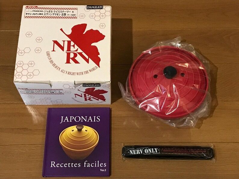Anime Evangelion Rice Steamer with Chopsticks & Cooking Guide Size ONE SIZE - 1 Thumbnail
