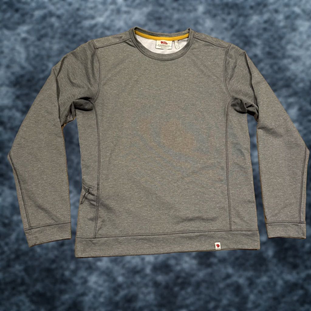 Vintage Fjallraven High Coast Lite Sweater Mens Med Grey Long Sleeve Outdoor Zip Pocket Size US M / EU 48-50 / 2 - 1 Thumbnail