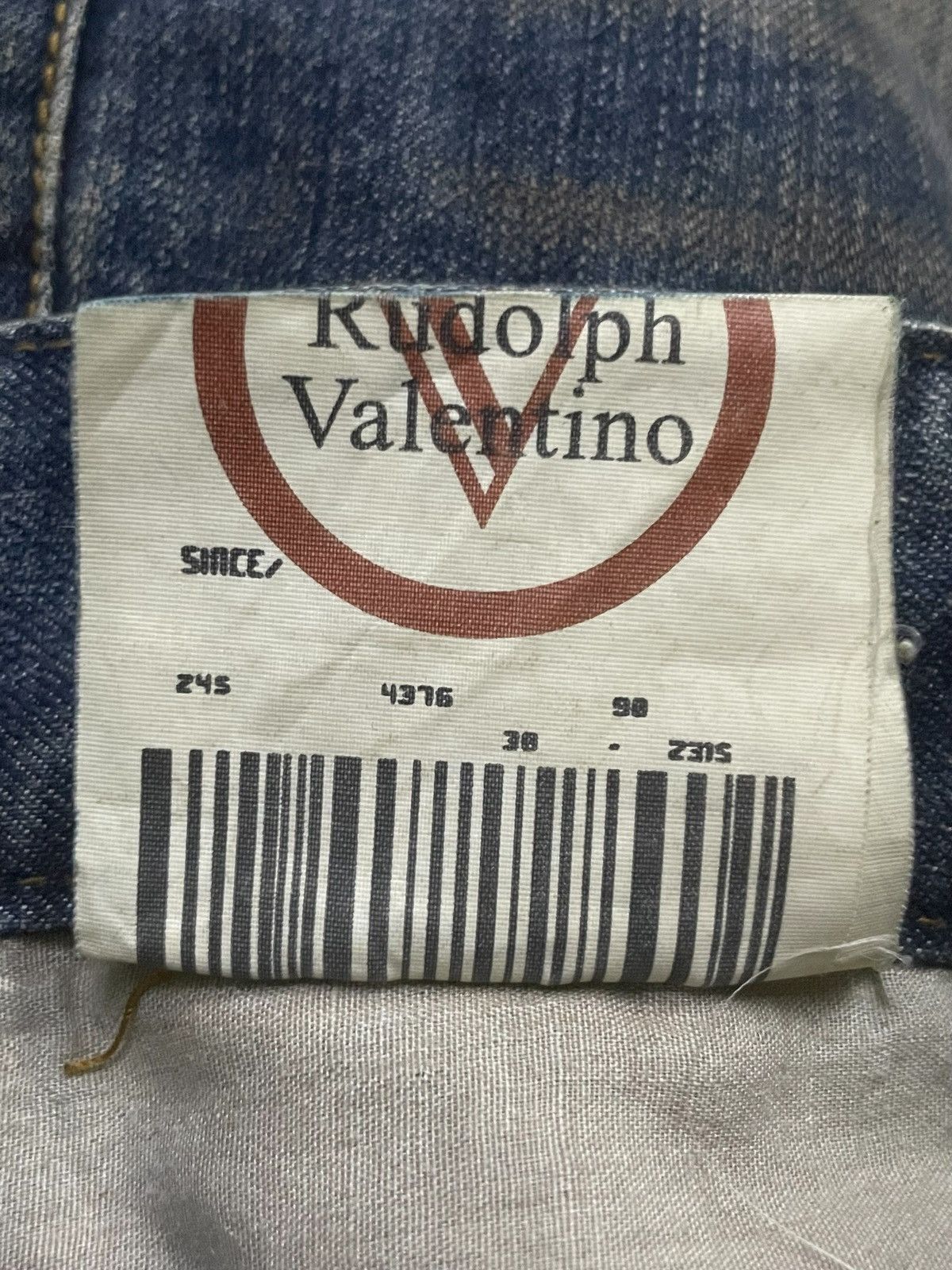 Hysteric Glamour × Japanese Brand × Valentino Rudolph Valentino Japan Mud Wash Baggy Loose Jeans Size US 32 / EU 48 - 21 Thumbnail