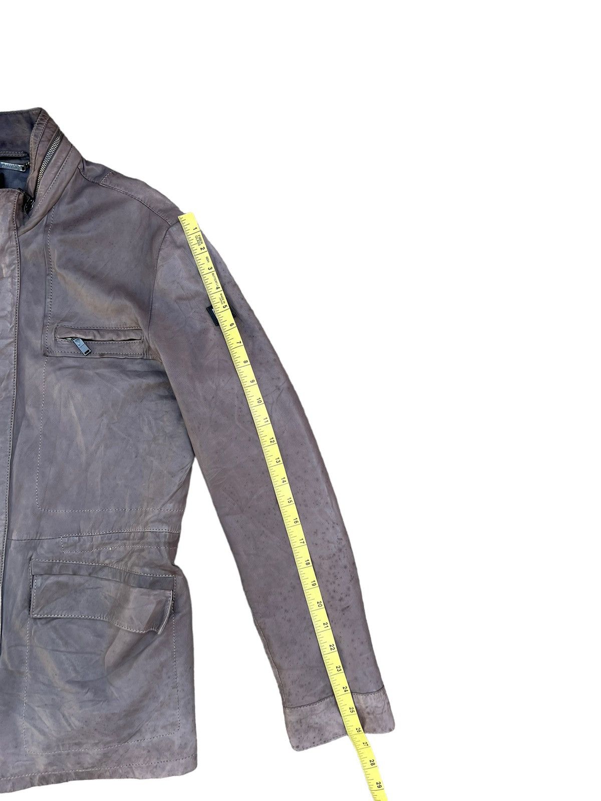 Versace Versace Collection Dirty Patina Lamb Leather Jacket Size US M / EU 48-50 / 2 - 4 Thumbnail