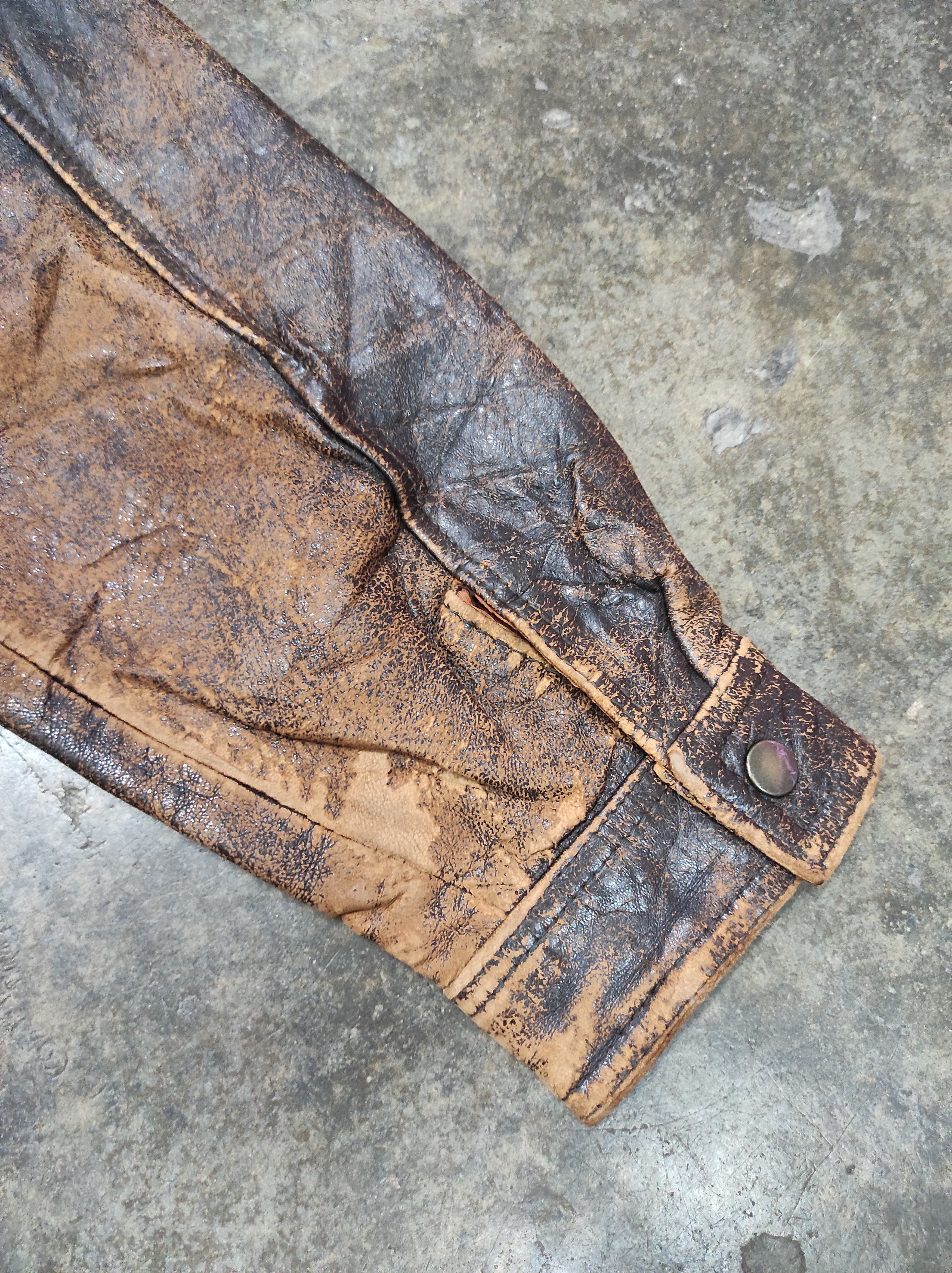 Harley Davidson COPPER PEDDY STYLE HARLEY DAVIDSON LEATHER JACKET DISTRESSED Size US L / EU 52-54 / 3 - 13 Thumbnail