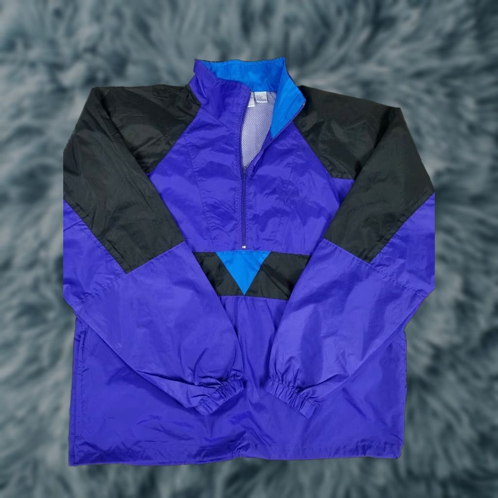 Vintage VINTAGE Cascade Sport Windbreaker Anorak Jacket Mens Sz L Black Purple 90s Windbreaker Jacket Mens L Black Purple 90s Cascade Sport Size US L / EU 52-54 / 3 - 1 Thumbnail