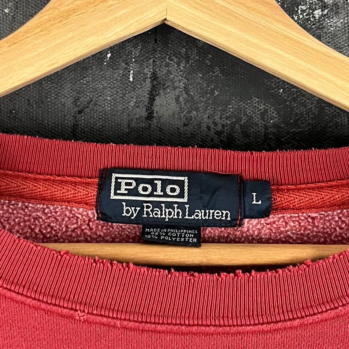 Polo Ralph Lauren × Vintage Vintages 90’s Polo essential sweatshirt Size US L / EU 52-54 / 3 - 3 Thumbnail