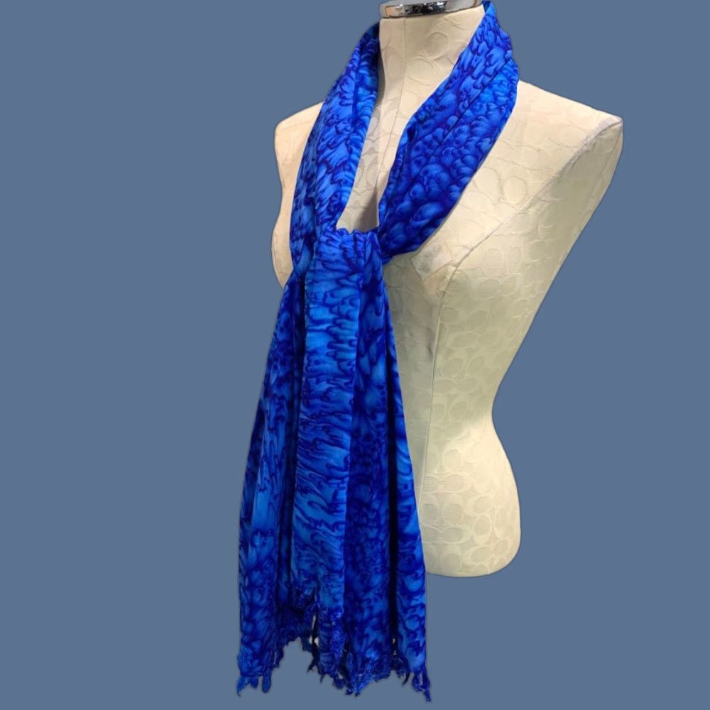 Erima Rima Sarong Beach Wear Swim Cover Up One Size 42"x 72" Blue Women Cover Up Size ONE SIZE - 1 Thumbnail