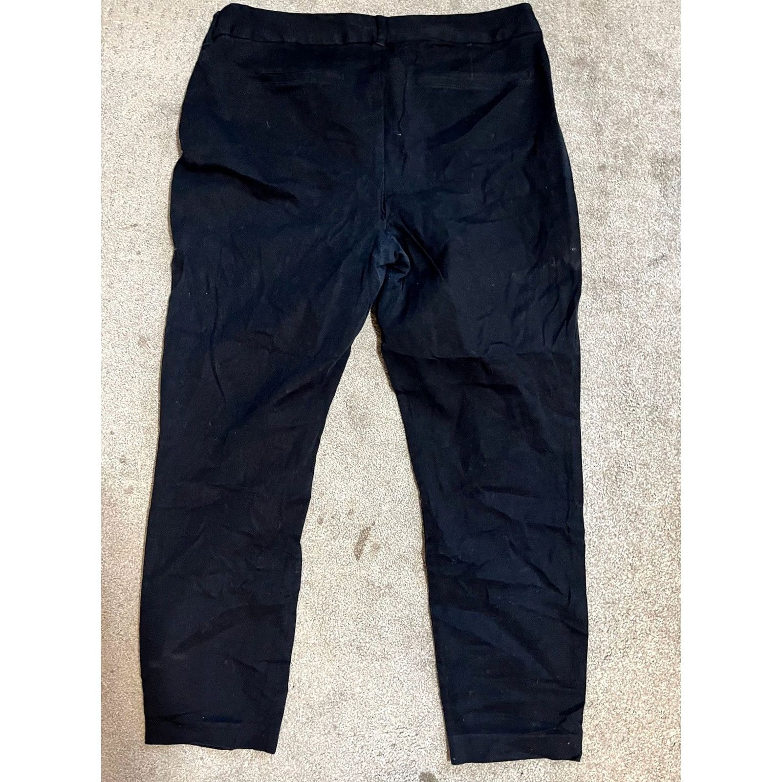 Old Navy Old Navy Black Pixie Skinny Ankle Pants Women 18 Tall Pockets Slim Cotton Blend Flat Front Zip Front Machine Washable Size 40" / US 18 - 3 Thumbnail