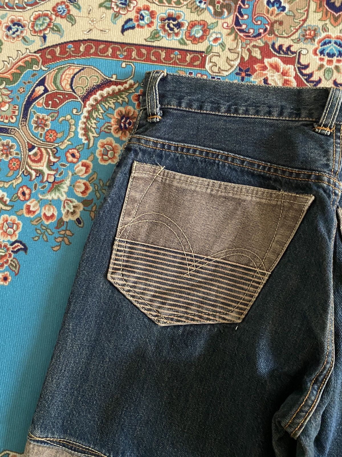 If Six Was Nine Japanese Brand Super Flare Hagi Design Jeans Size US 28 / EU 44 - 11 Thumbnail