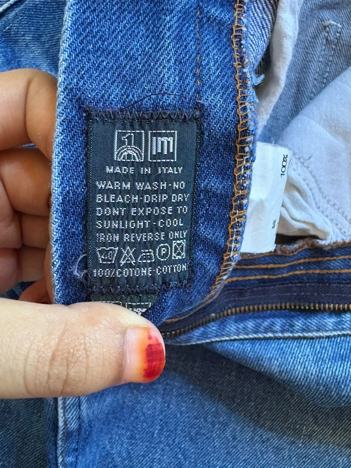 Valentino Vintage Italian Valentino Garavani Blue Wash Jeans Size US 27 - 12 Thumbnail