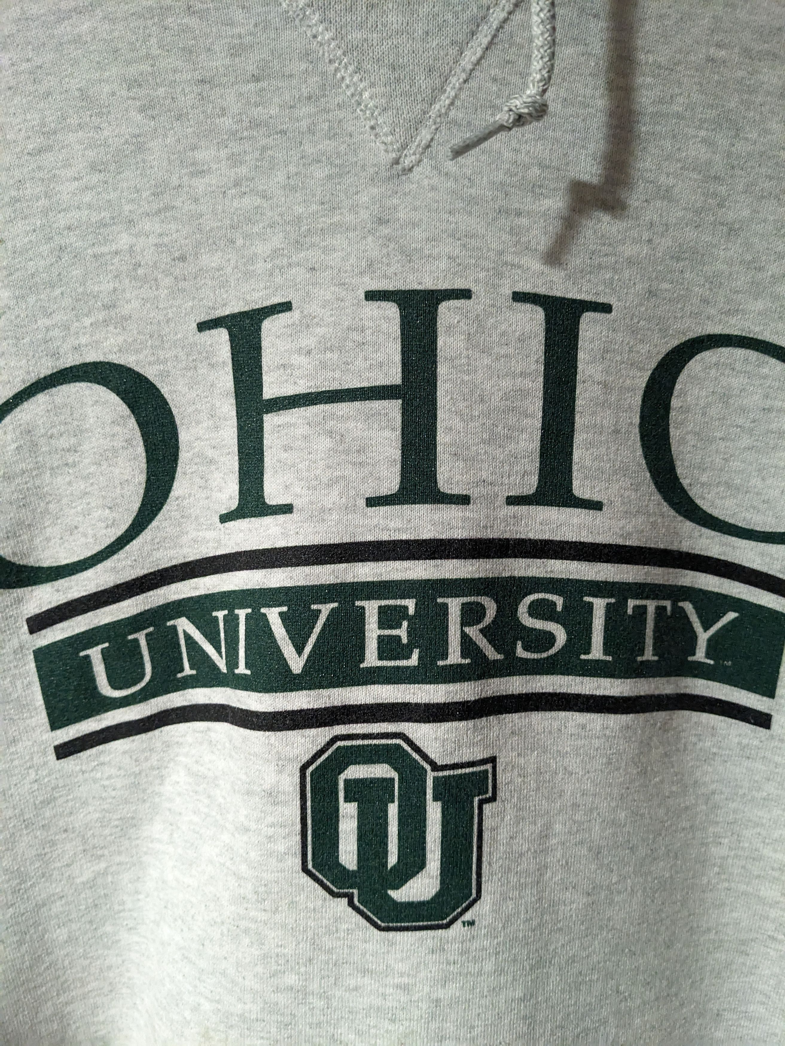 Russell Athletic × Vintage Vintage 90s Ohio University Russell Athletics College Hoodie Size US L / EU 52-54 / 3 - 2 Thumbnail