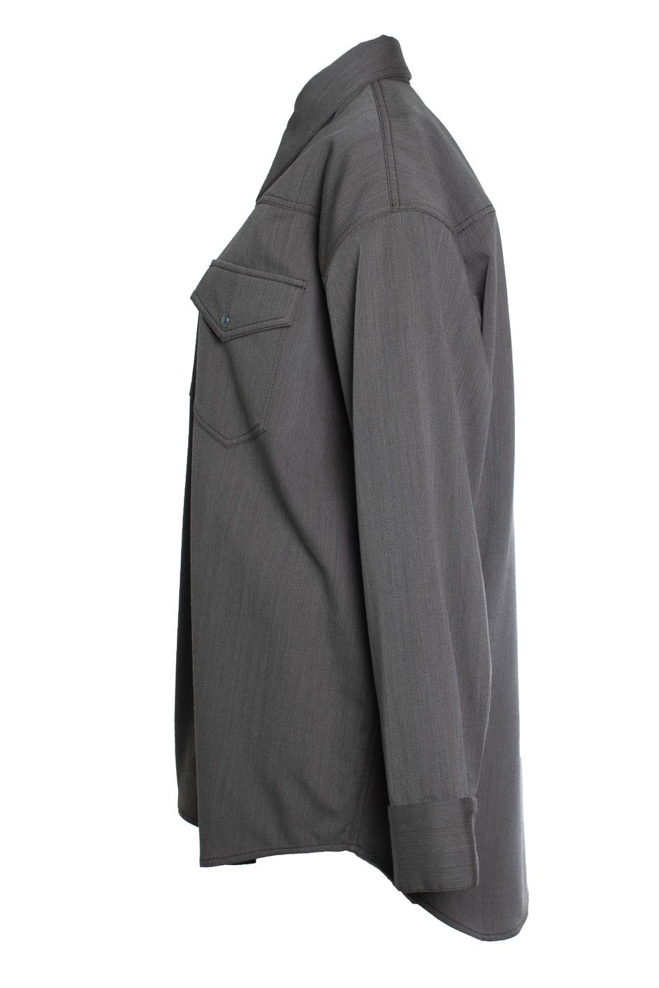 Acne Studios Acne studios, Brown and grey overshirt Size S / US 4 / IT 40 - 2 Thumbnail