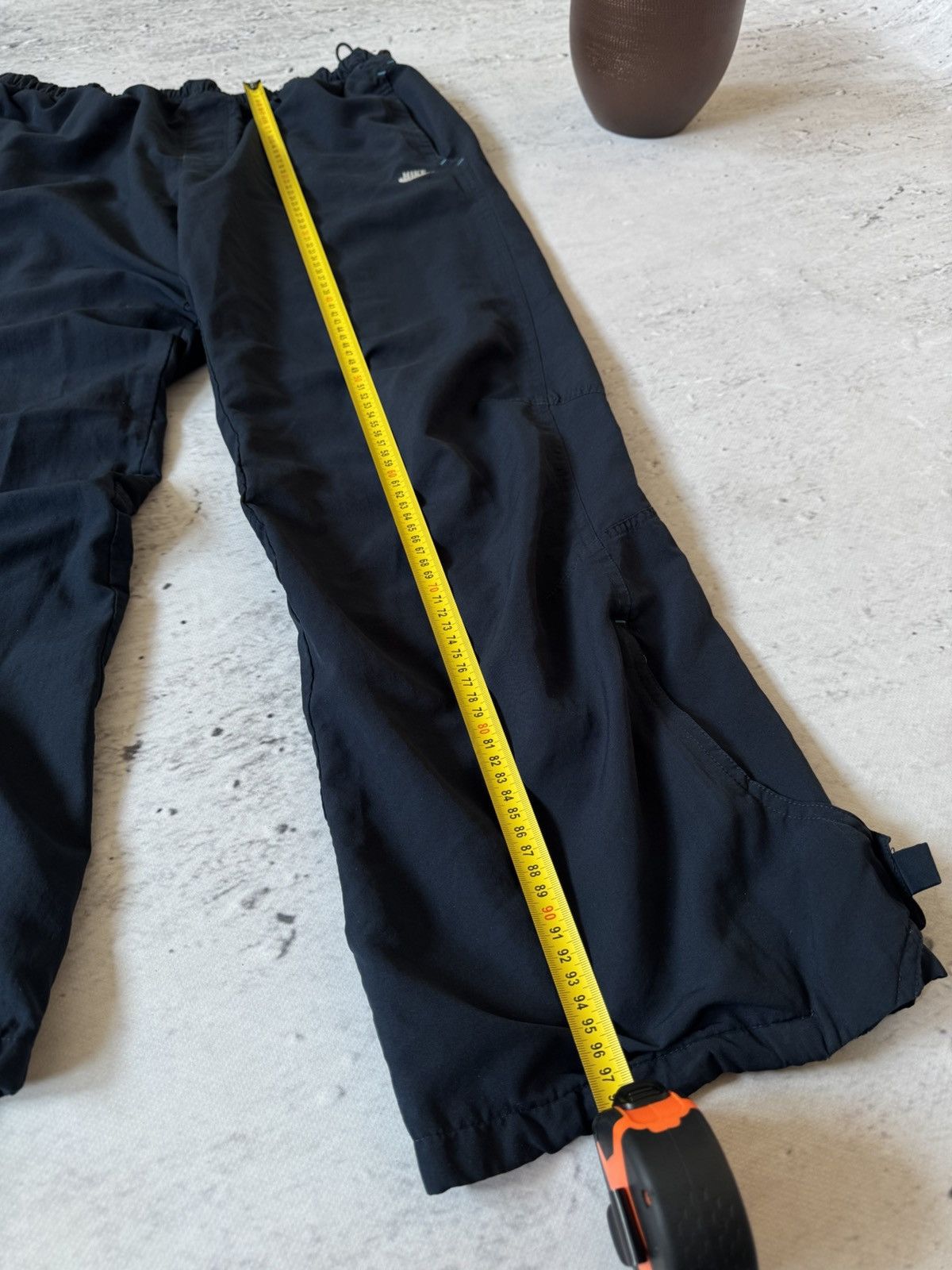 Nike × Vintage NIKE NYLON VINTAGE Y2K OVERSIZE BAGGY FIT PANTS SWEATPANTS Size US 34 / EU 50 - 9 Thumbnail