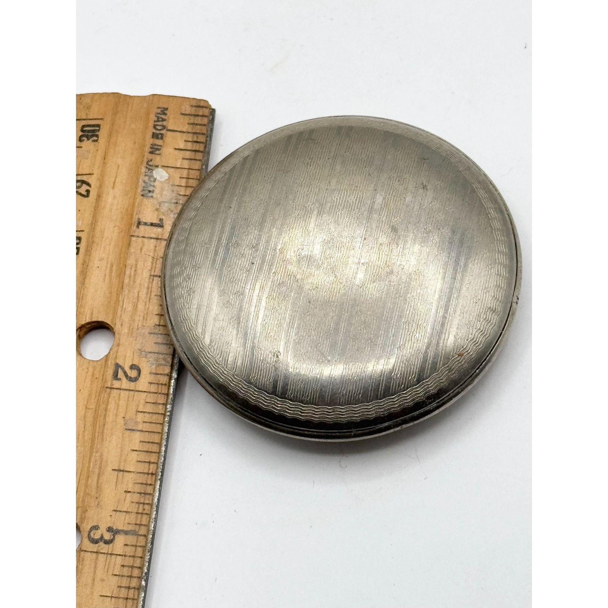 Vintage Estate art deco green Guilloche enamel flower compact Size ONE SIZE - 6 Thumbnail