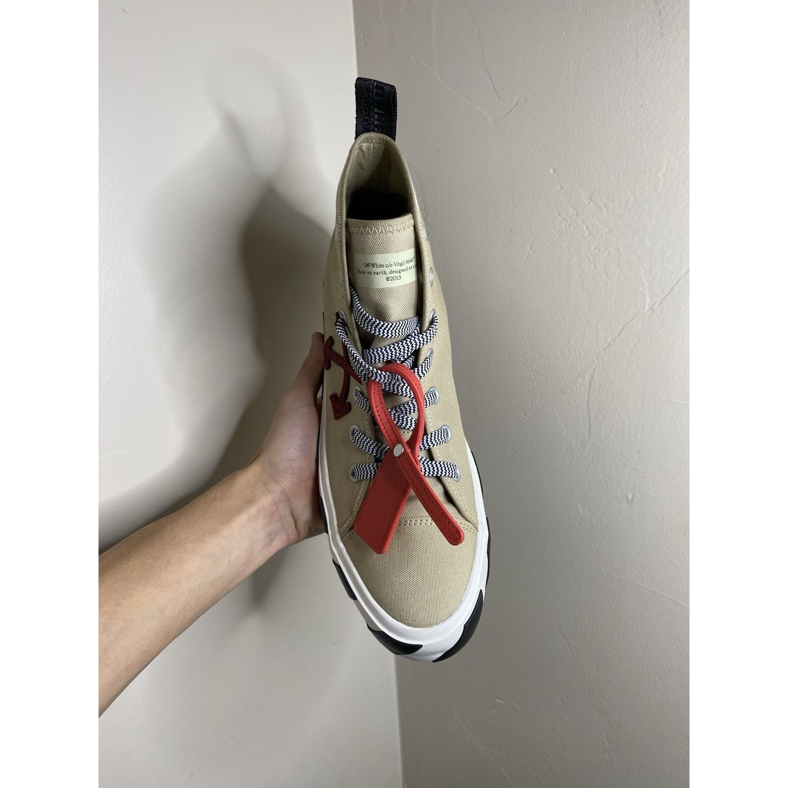Off-White Size 45 EU ( 12 US ) - Off-White “Sand Burgundy” | NEW ! Size US 12 / EU 45 - 7 Thumbnail