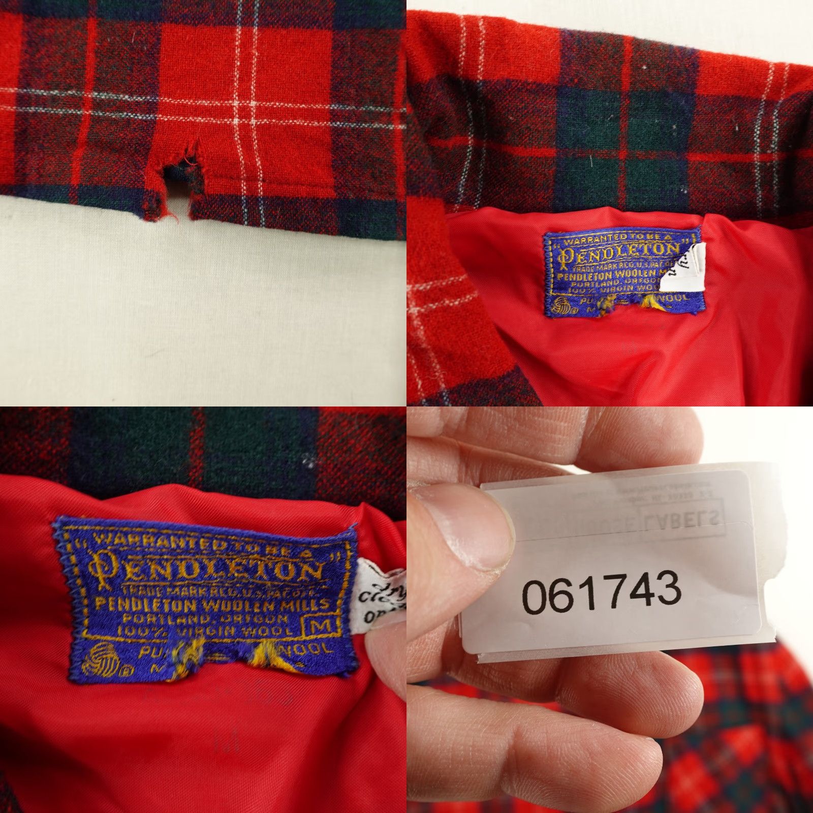 Pendleton Vintage Pendleton Jacket Mens Medium Red Plaid Wool Flannel Button Up 70s 80s Size US M / EU 48-50 / 2 - 8 Thumbnail