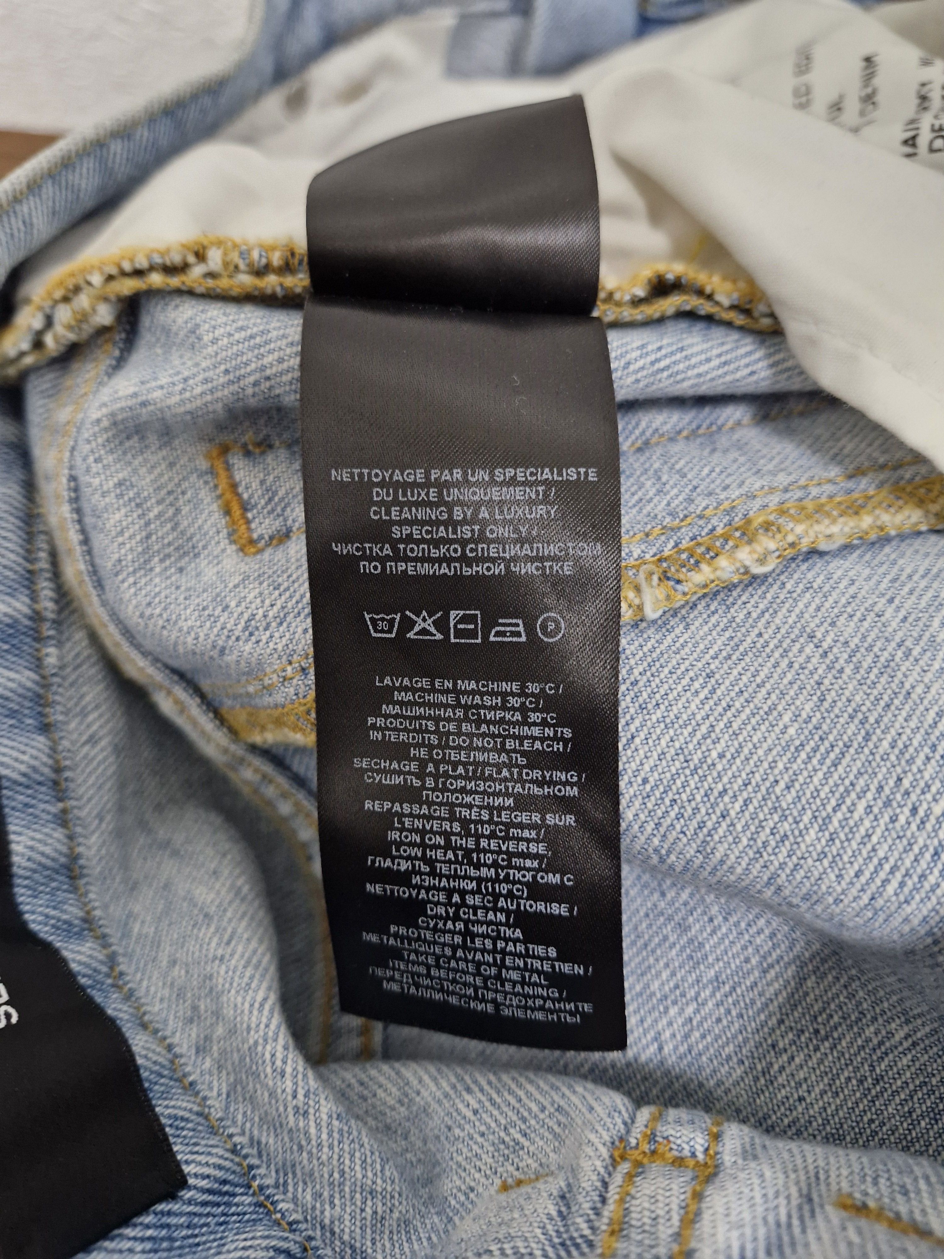 Balmain BALMAIN FW24 Light Washed Biker Jeans Size US 29 - 9 Thumbnail