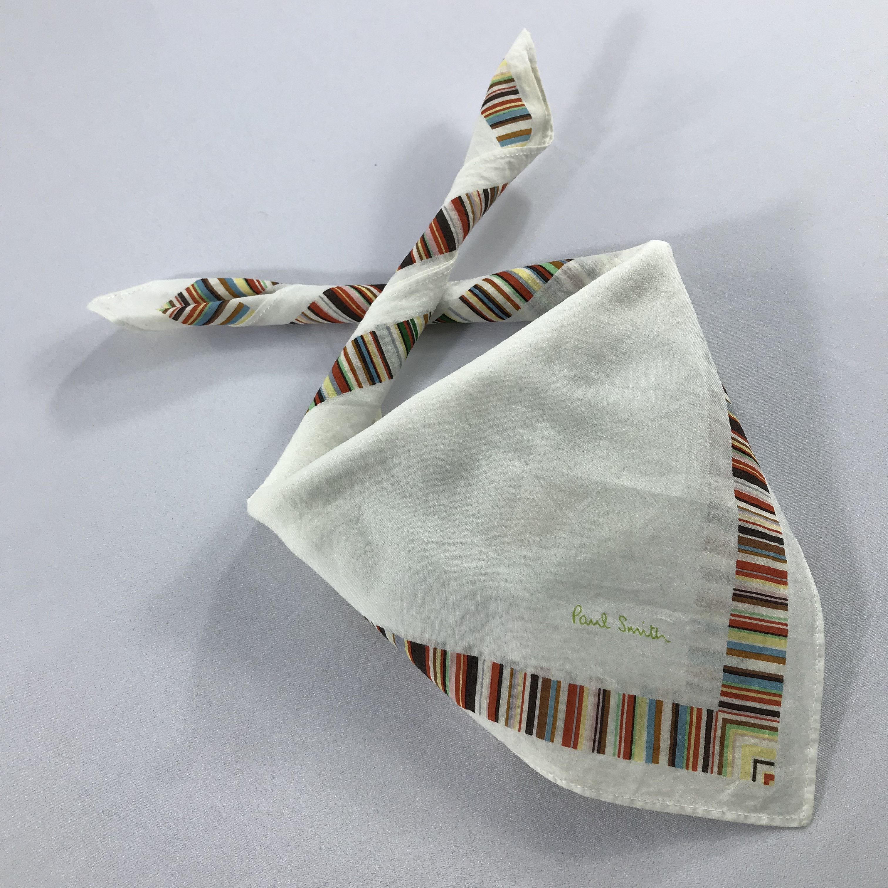 Paul Smith × Vintage Paul Smith Bandana / Handkerchief / Neckerchief - S2318 Size ONE SIZE - 4 Thumbnail