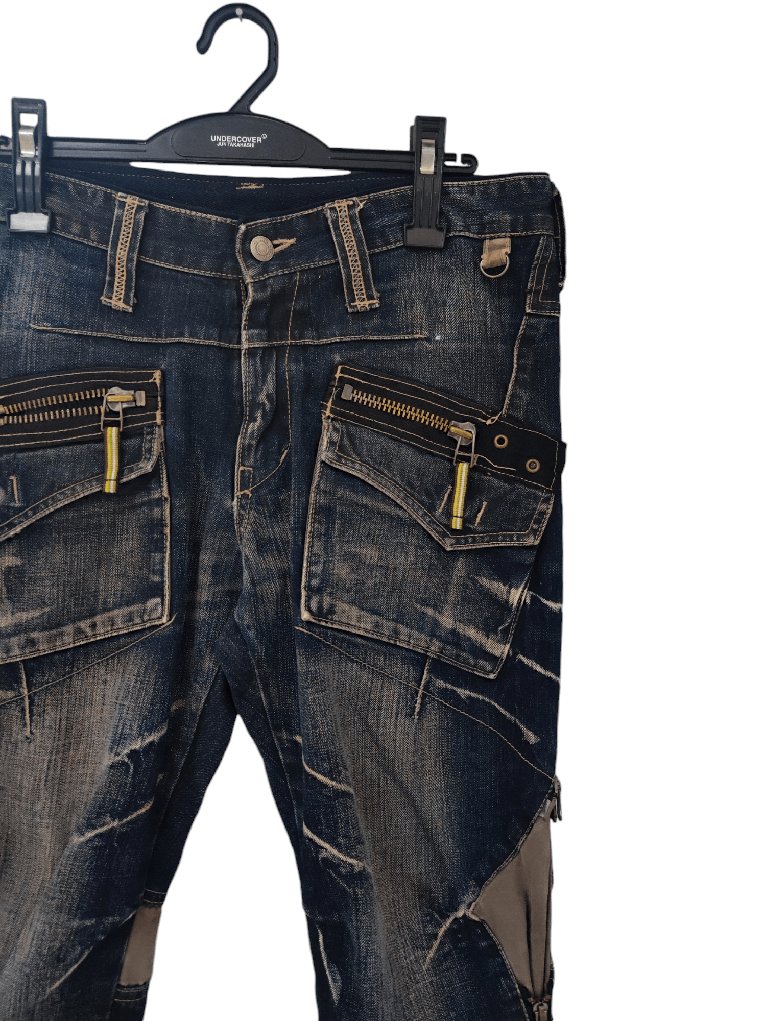 If Six Was Nine × Le Grande Bleu (L.G.B.) × PPFM super rusty PPFM mud wash multipocket multizipper jeans W32 Size US 32 / EU 48 - 10 Thumbnail