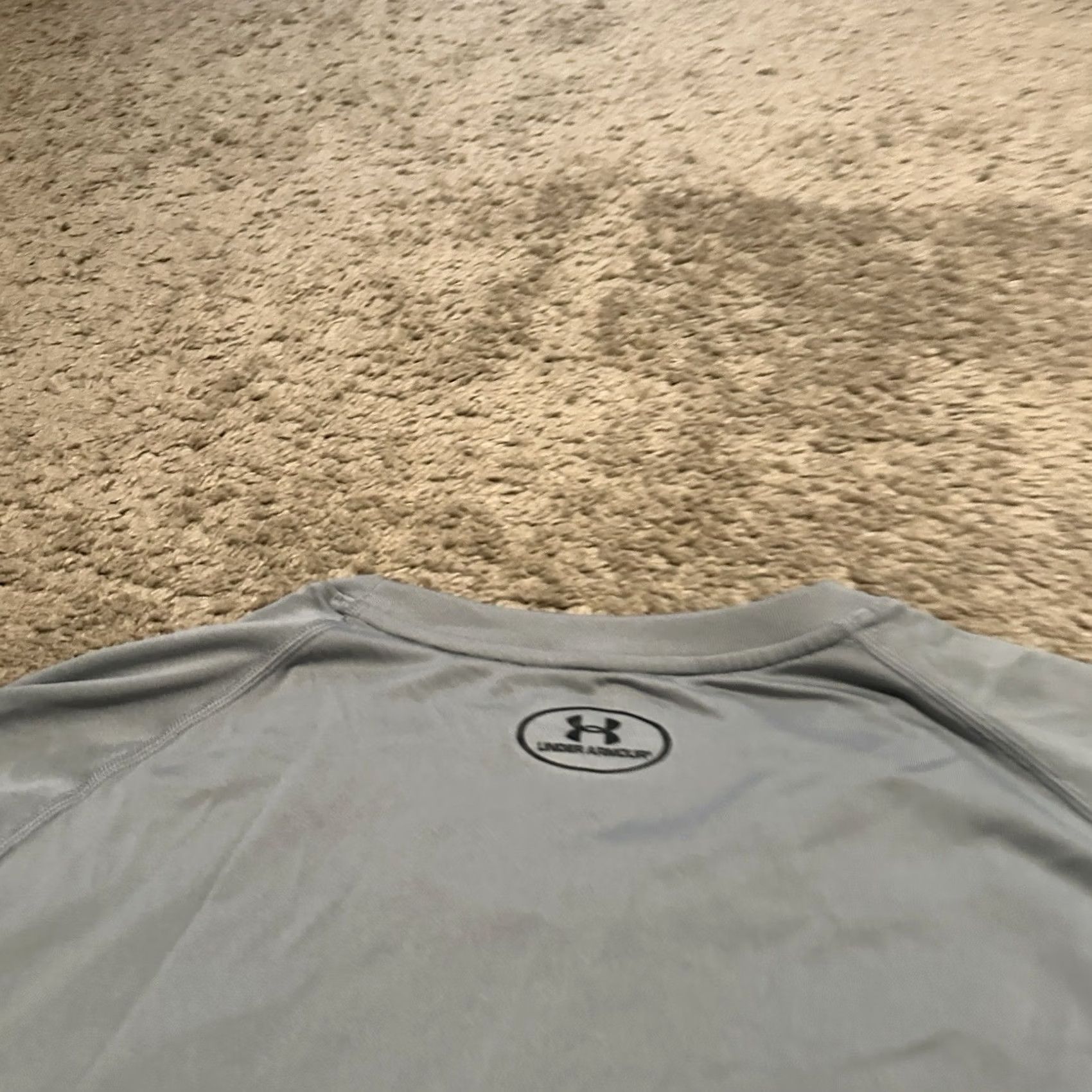 Under Armour Under Armour Shirt Mens 3XL HeatGear Breathable Workout Gray Short Sleeve Crew Neck Logo T-Shirt Mens Activewear Regular Fit Light Polyester Solid Size US XXL / EU 58 / 5 - 4 Thumbnail