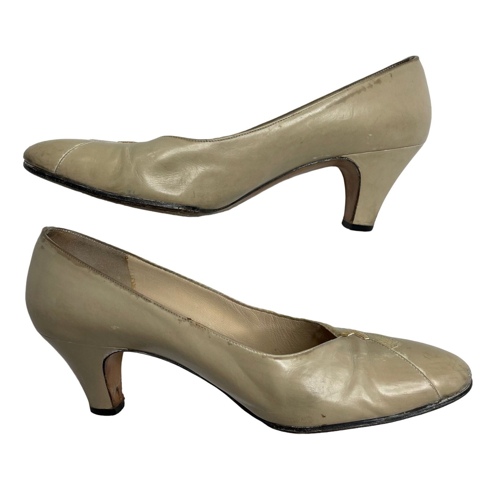 Salvatore Ferragamo Salvatore Ferragamo Nude Short Heels Size US 6 / IT 36 - 6 Thumbnail