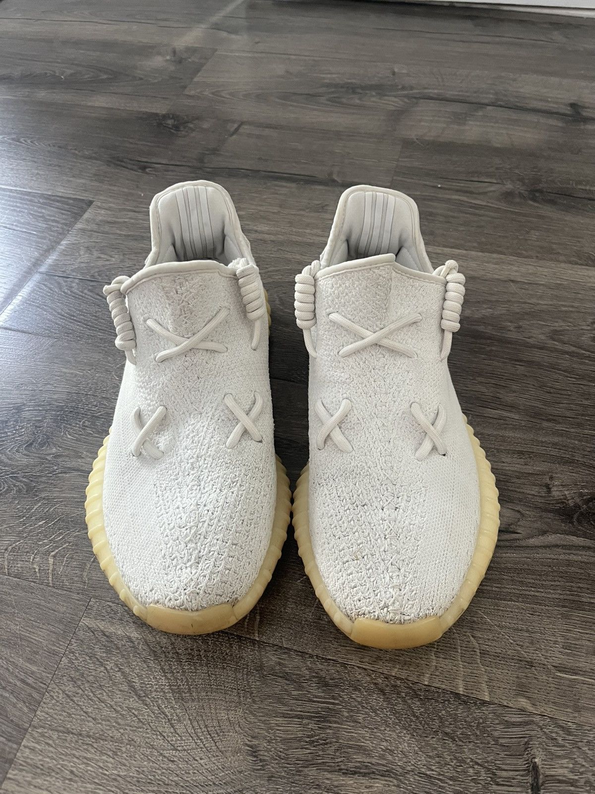 Adidas × Yeezy Yeezy 350 V2 Cream White / Triple White Size US 10 / EU 43 - 1 Thumbnail