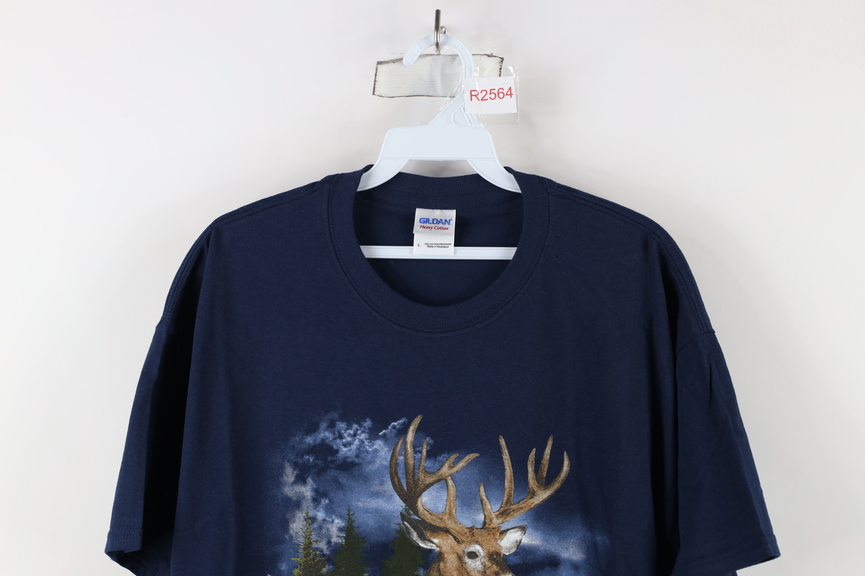 Vintage Vintage 90s Streetwear Nature Deer Buck Short Sleeve T-Shirt Size US L / EU 52-54 / 3 - 2 Thumbnail