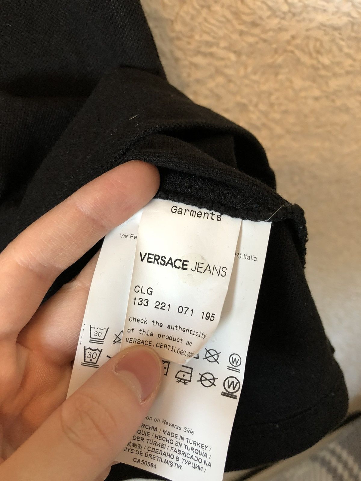 Versace Polo Shirt Versace Jeans Logo Black Size US M / EU 48-50 / 2 - 5 Thumbnail