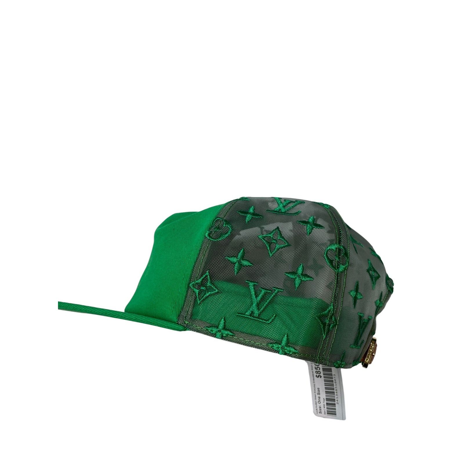 Louis Vuitton Louis Vuitton Green Everyday Embroidered Mesh Hat Size ONE SIZE - 3 Thumbnail