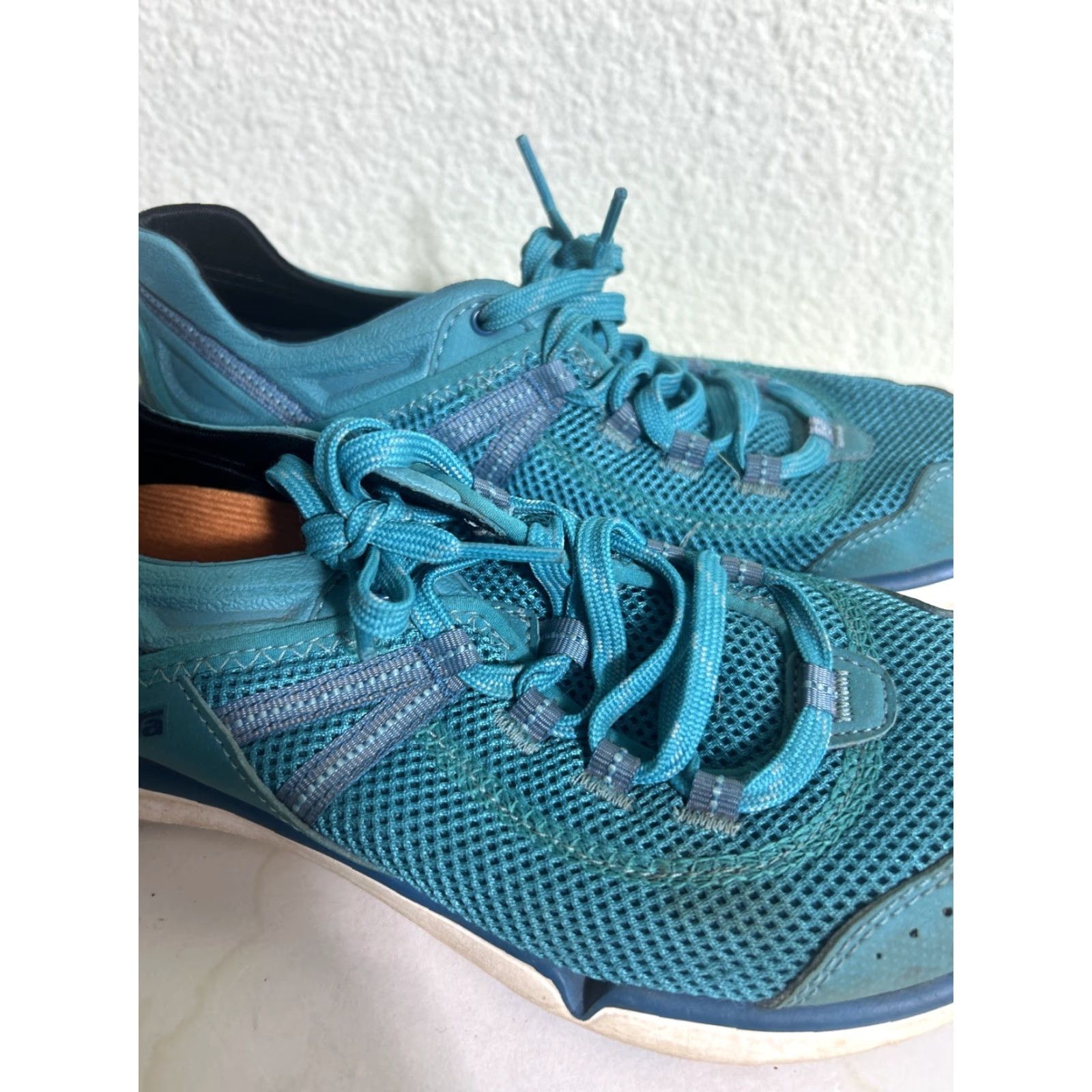 Teva Teva Evo Water Light Teal Athletic Shoes Womens 6.5 Teal Sneaker Breathable Performance Lace Up Solid Size US 7 / IT 37 - 3 Thumbnail