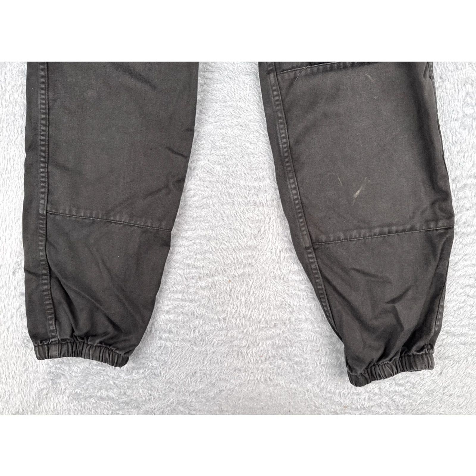Nasty Gal Nasty Gal Womens Cargo Pants Small Black Twill Jogger High Rise 26x27 Tapered Casual Size 28" / US 6 / IT 42 - 2 Thumbnail