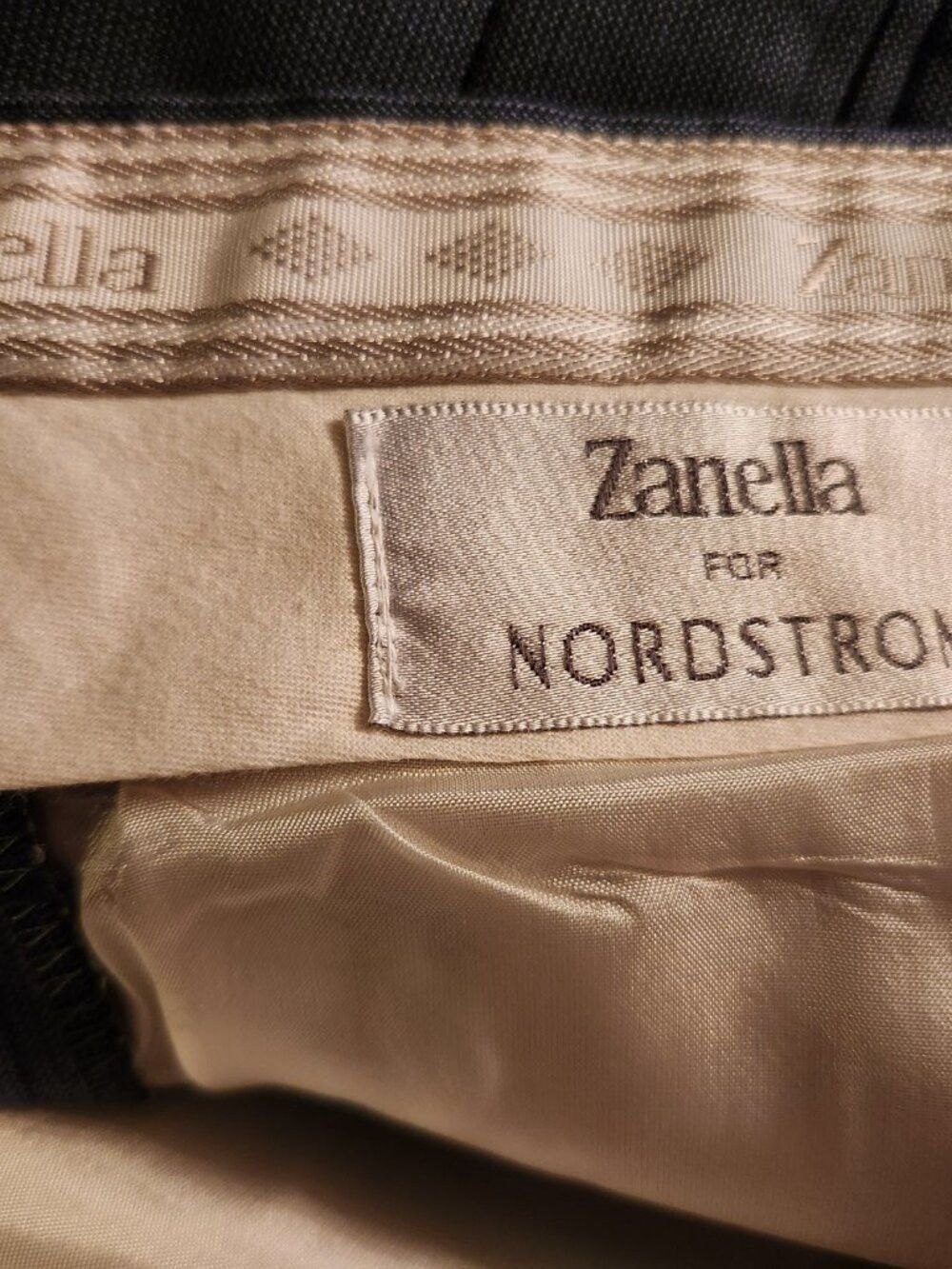 Zanella zanella for Nordstrom men's blue 100%wool dress pants 36/29 Size 36R - 5 Thumbnail