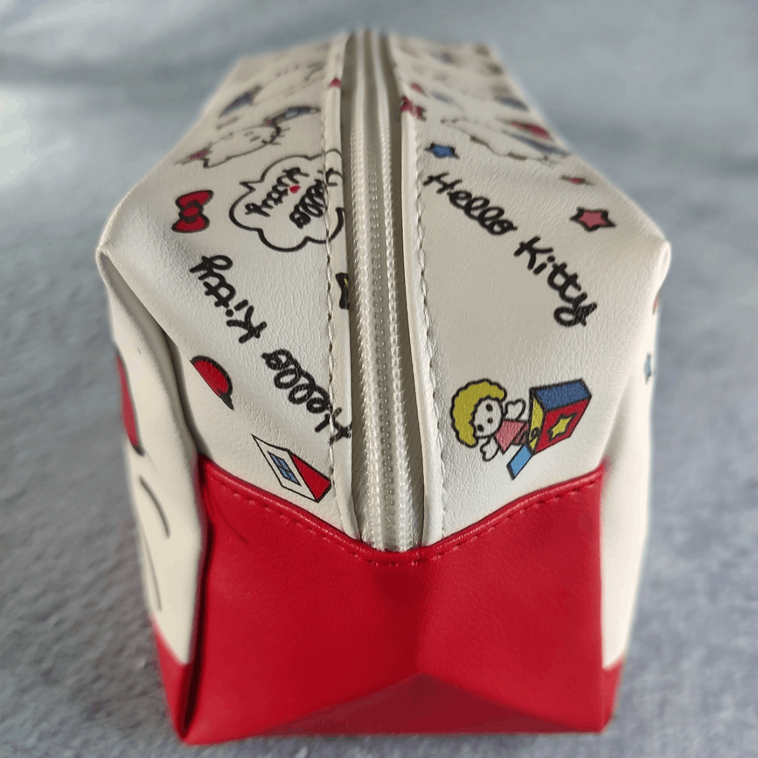 Japanese Brand HELLO KITTY Oxford Waterproof Cosmetic Bag NEW Size ONE SIZE - 6 Thumbnail