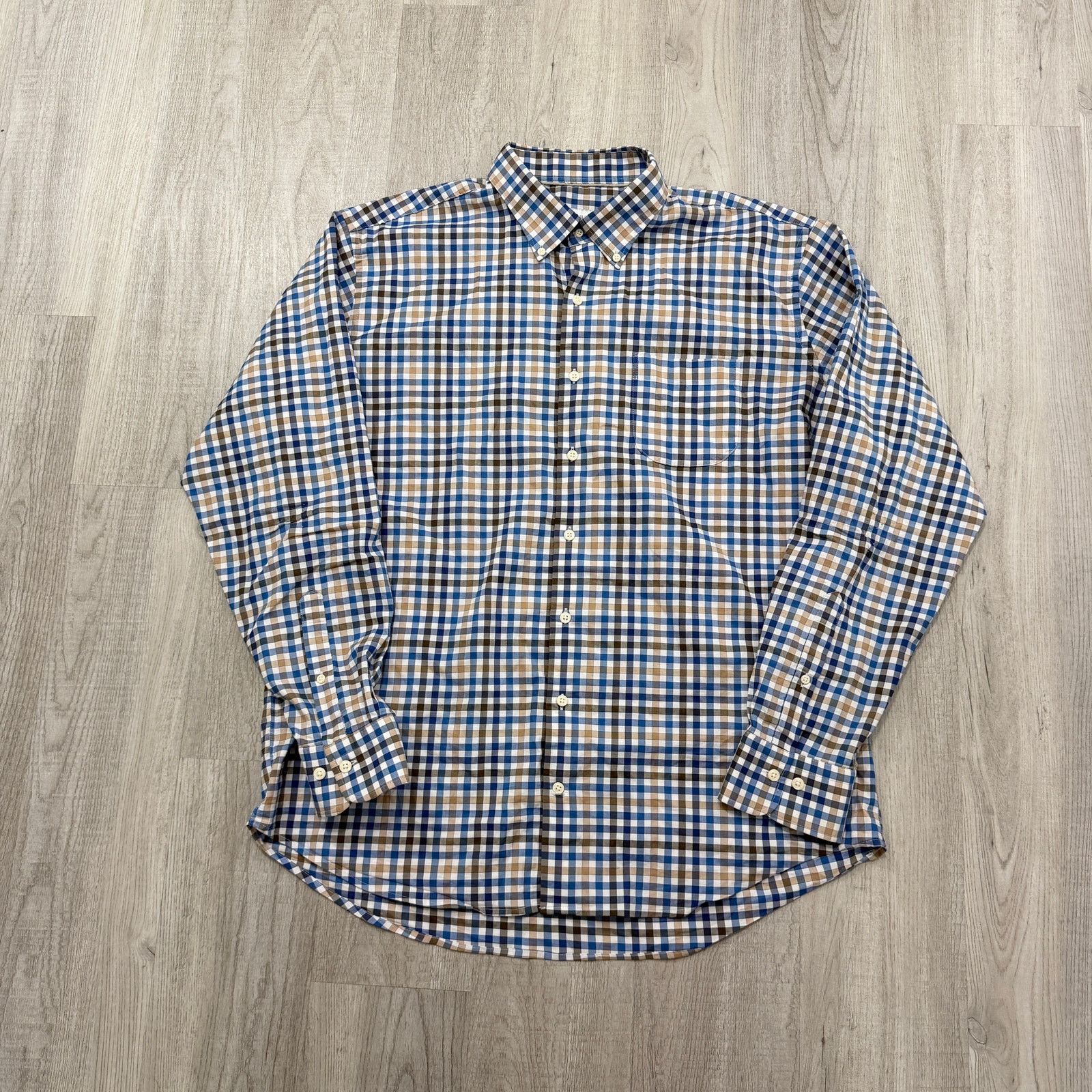 Peter Millar Peter Millar Carlow Crown Lite Button Down Shirt XL Blue Size US XL / EU 56 / 4 - 1 Thumbnail