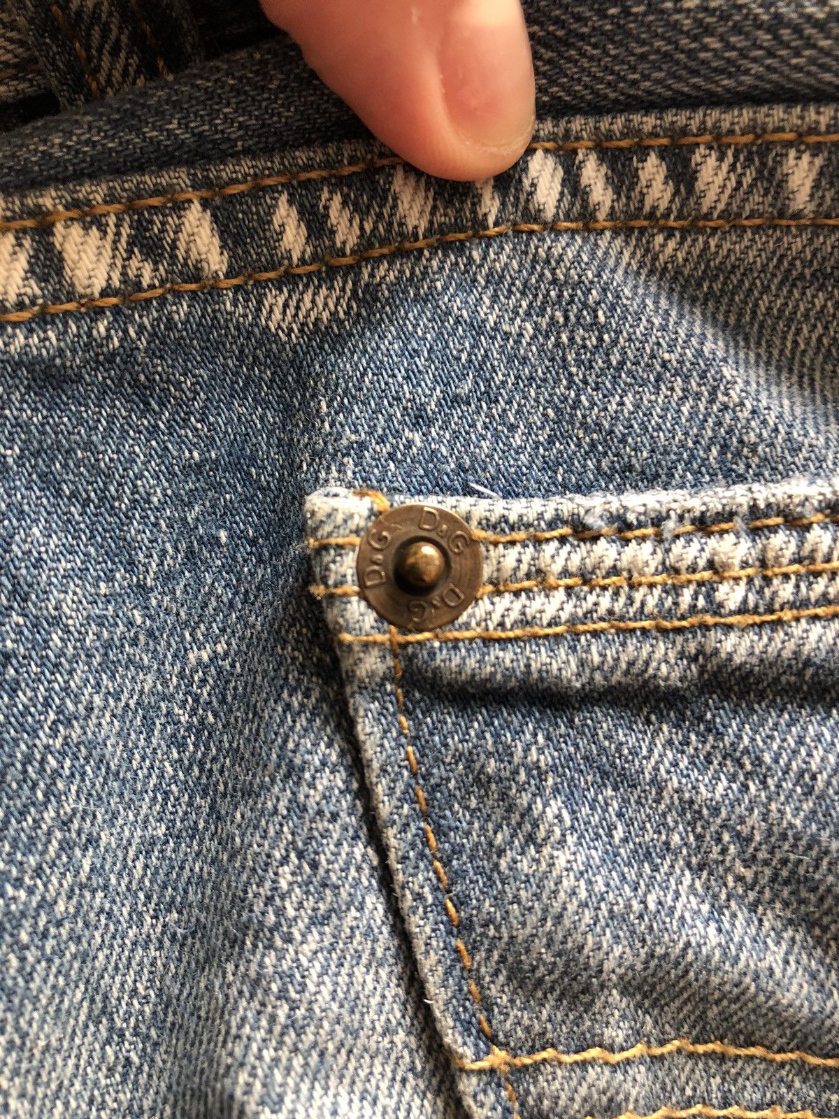 Dolce & Gabbana × Vintage DOLCE & GABBANA VINTAGE LIGHT DENIM JEANS Size US 32 / EU 48 - 8 Thumbnail