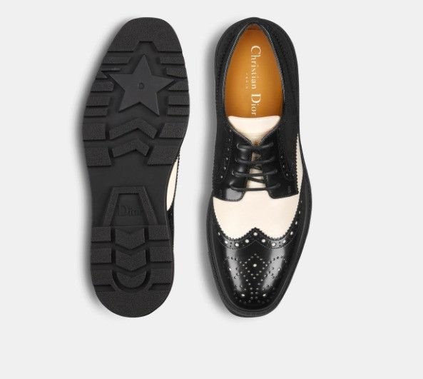 Dior o1w1db11124 Teddy-D Derby Shoes in Black & White Size US 6 / IT 36 - 4 Thumbnail