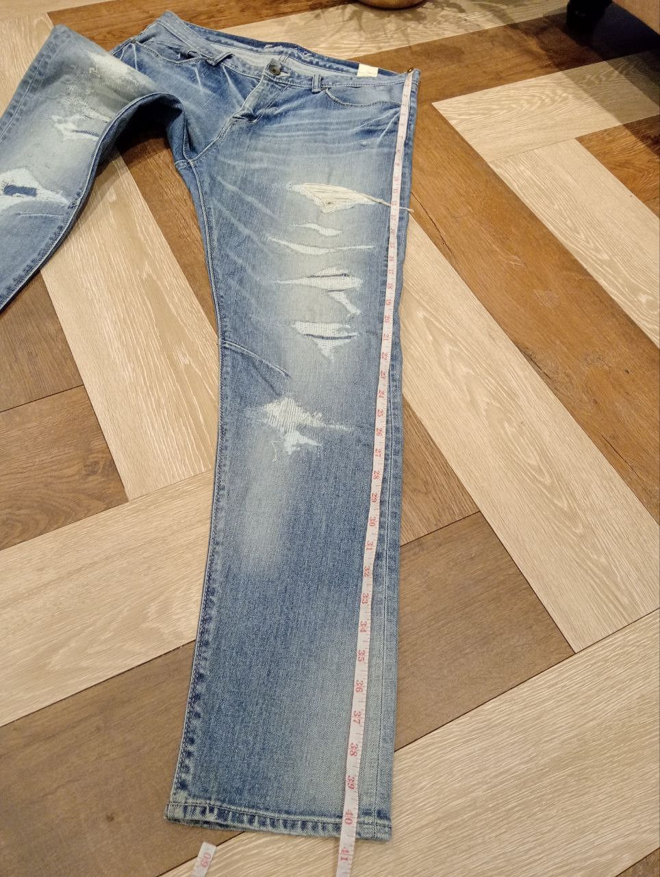 GOSTAR DE FUGA GOSTAR DE FUGA JAPAN STRETCH DISTRESSED JEANS Size US 35 - 14 Thumbnail