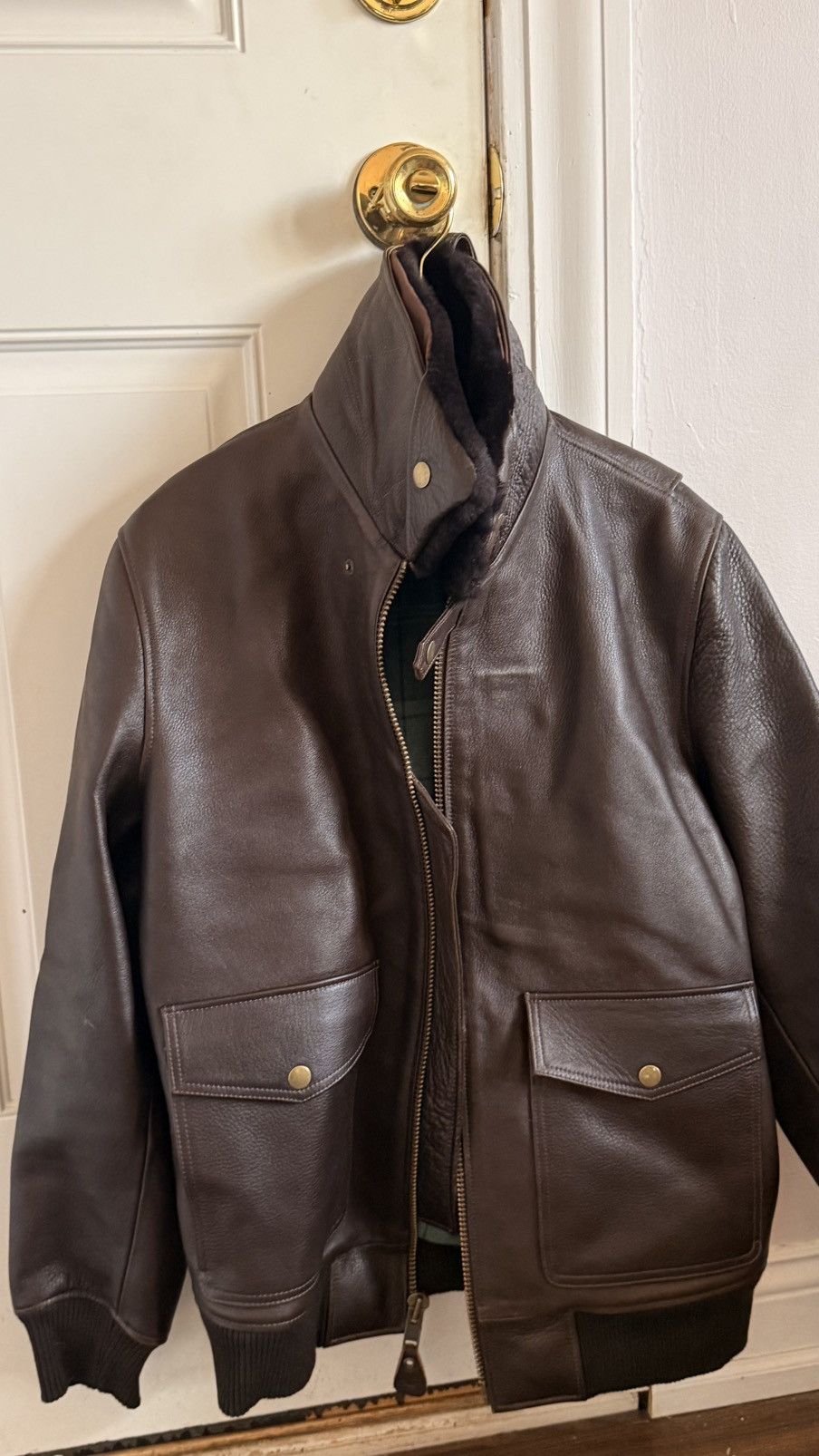 Other Satchel & Page Shearling Leather Jacket Size US M / EU 48-50 / 2 - 3 Thumbnail