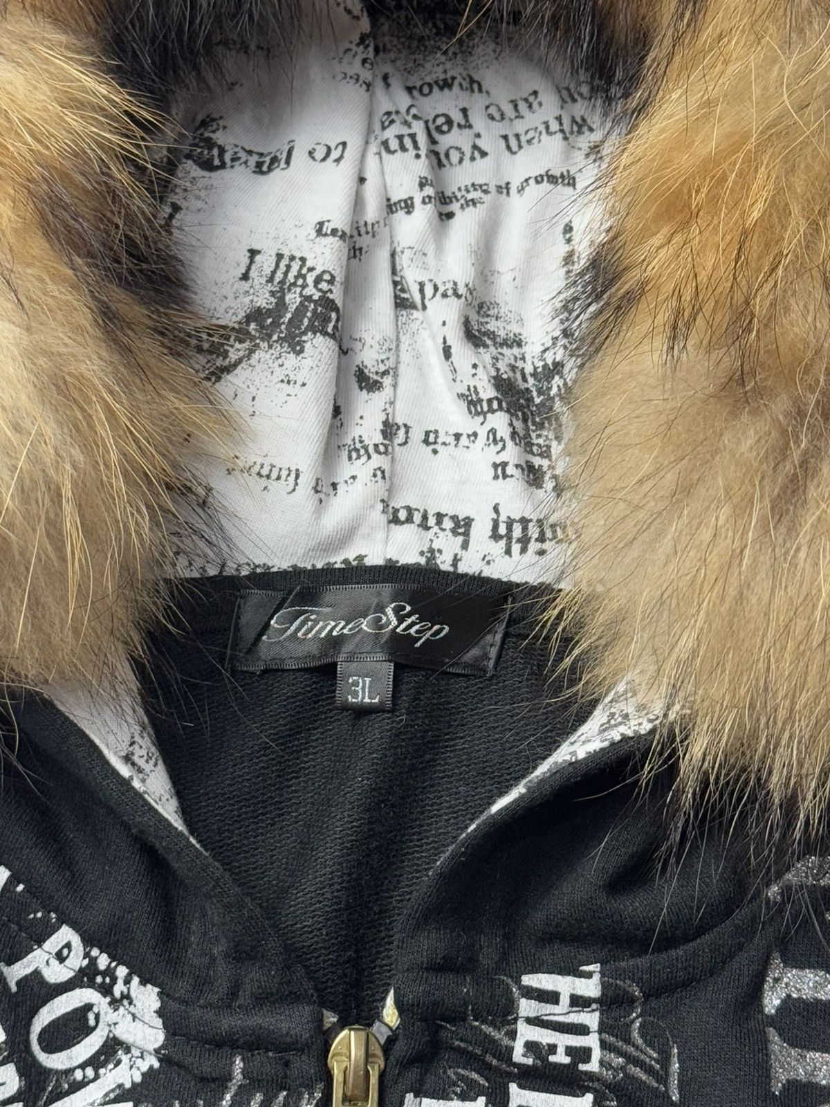 If Six Was Nine × Japanese Brand × Le Grande Bleu (L.G.B.) Fur Hoodie Poem Timestep Ifsix Lgb Styled Size US L / EU 52-54 / 3 - 5 Thumbnail