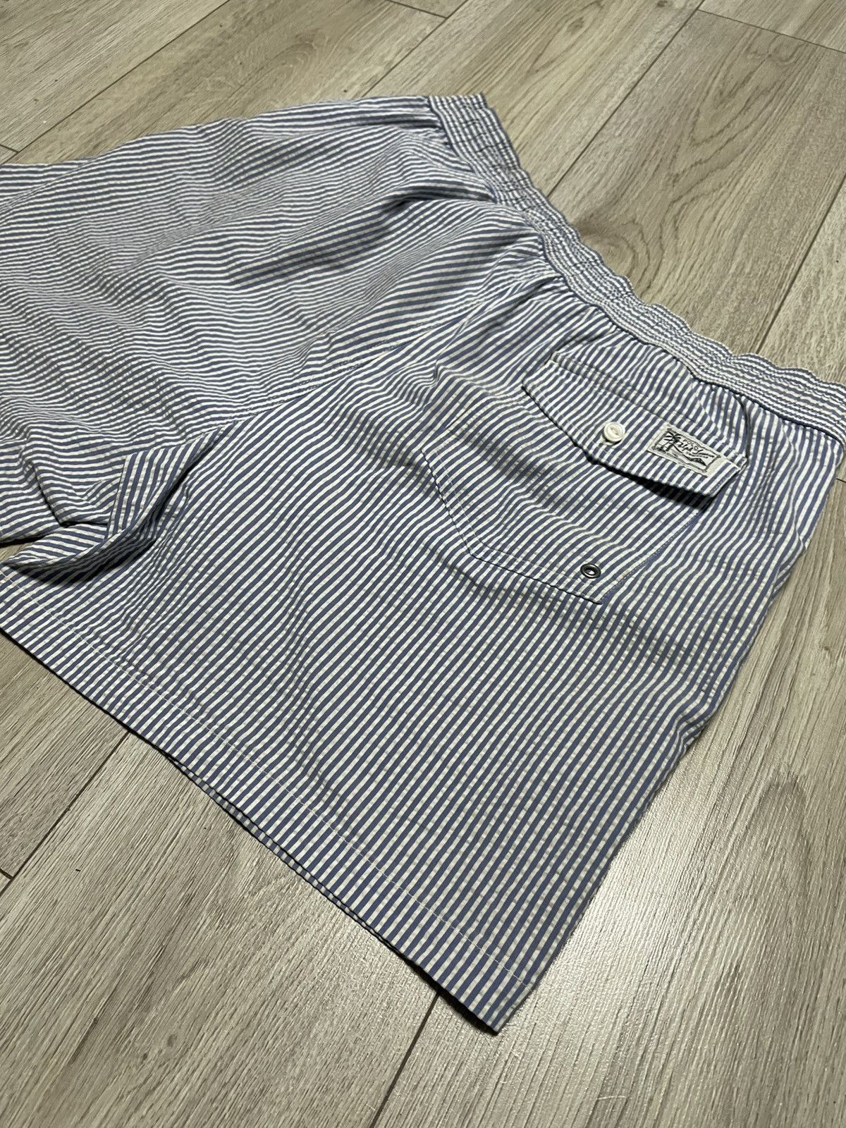 Polo Ralph Lauren Rare Polo Ralph Lauren Custom Striped Swimming Shorts Logo Size US 36 / EU 52 - 15 Thumbnail