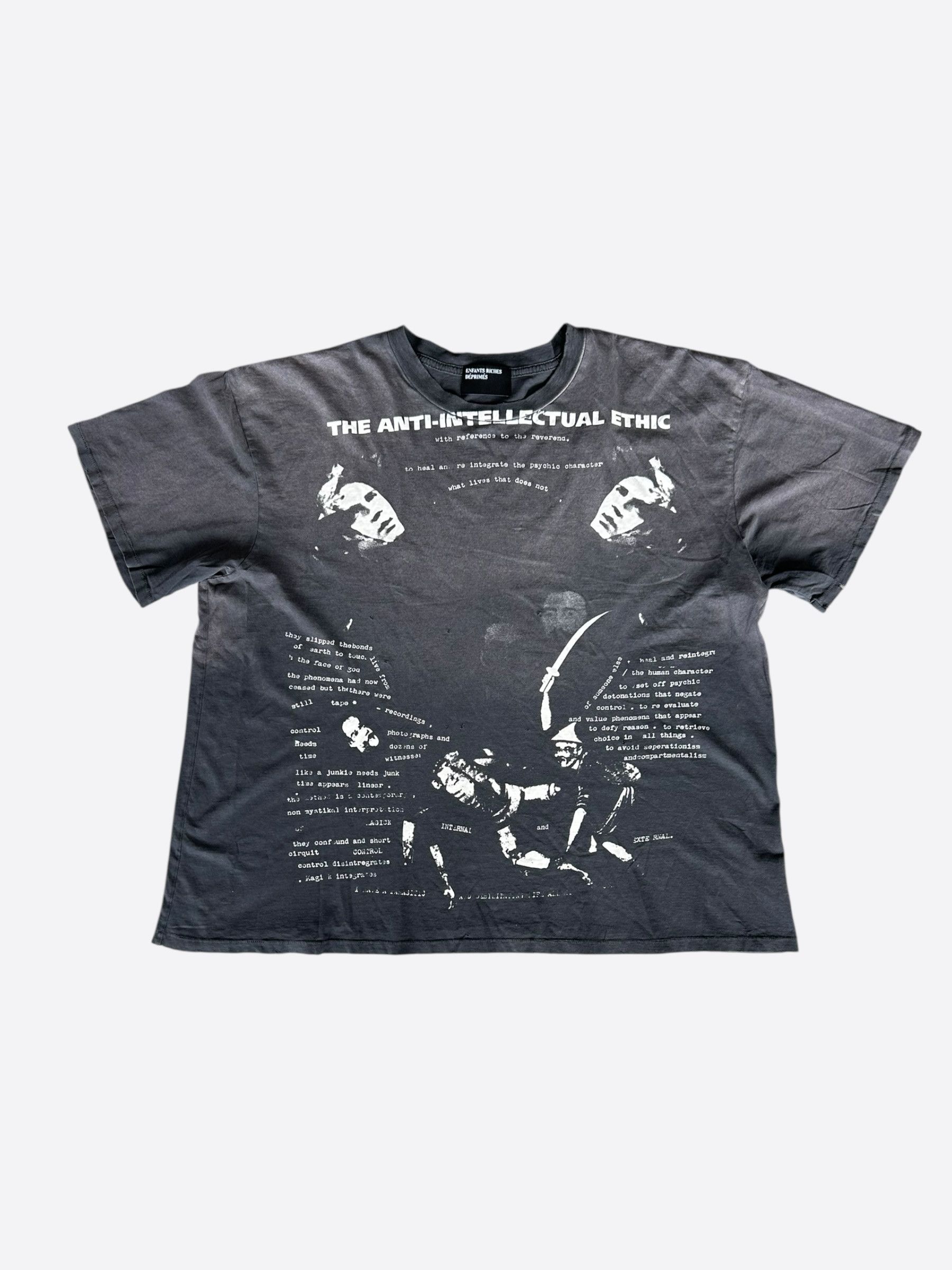 Black & White Anti Intellectual Ethic T-Shirt