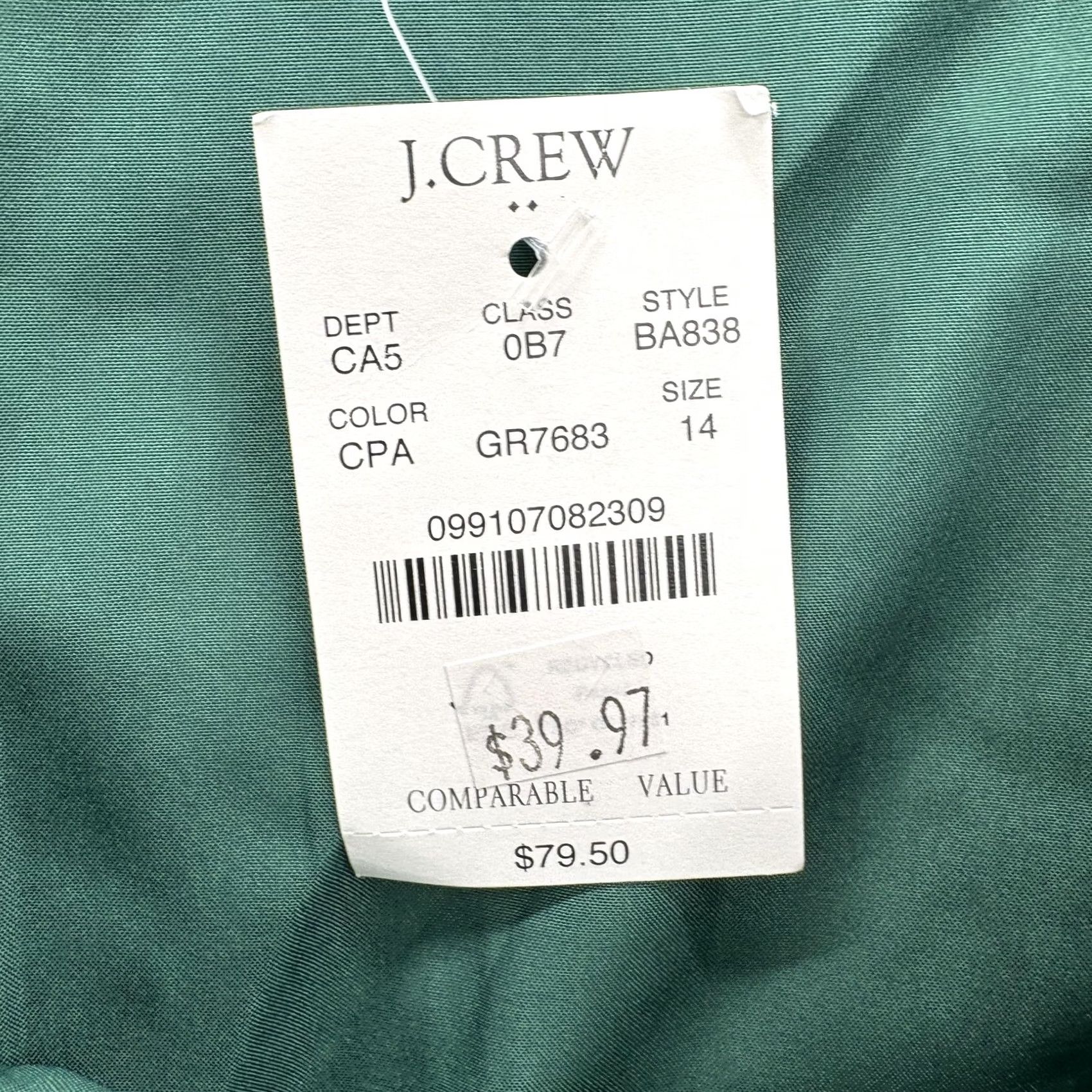 J.Crew J.CREW Skirt Womens 14 Green Corduroy A-Line Short Button Lined Stretch Preppy Size 36" / US 14 / IT 50 - 3 Thumbnail