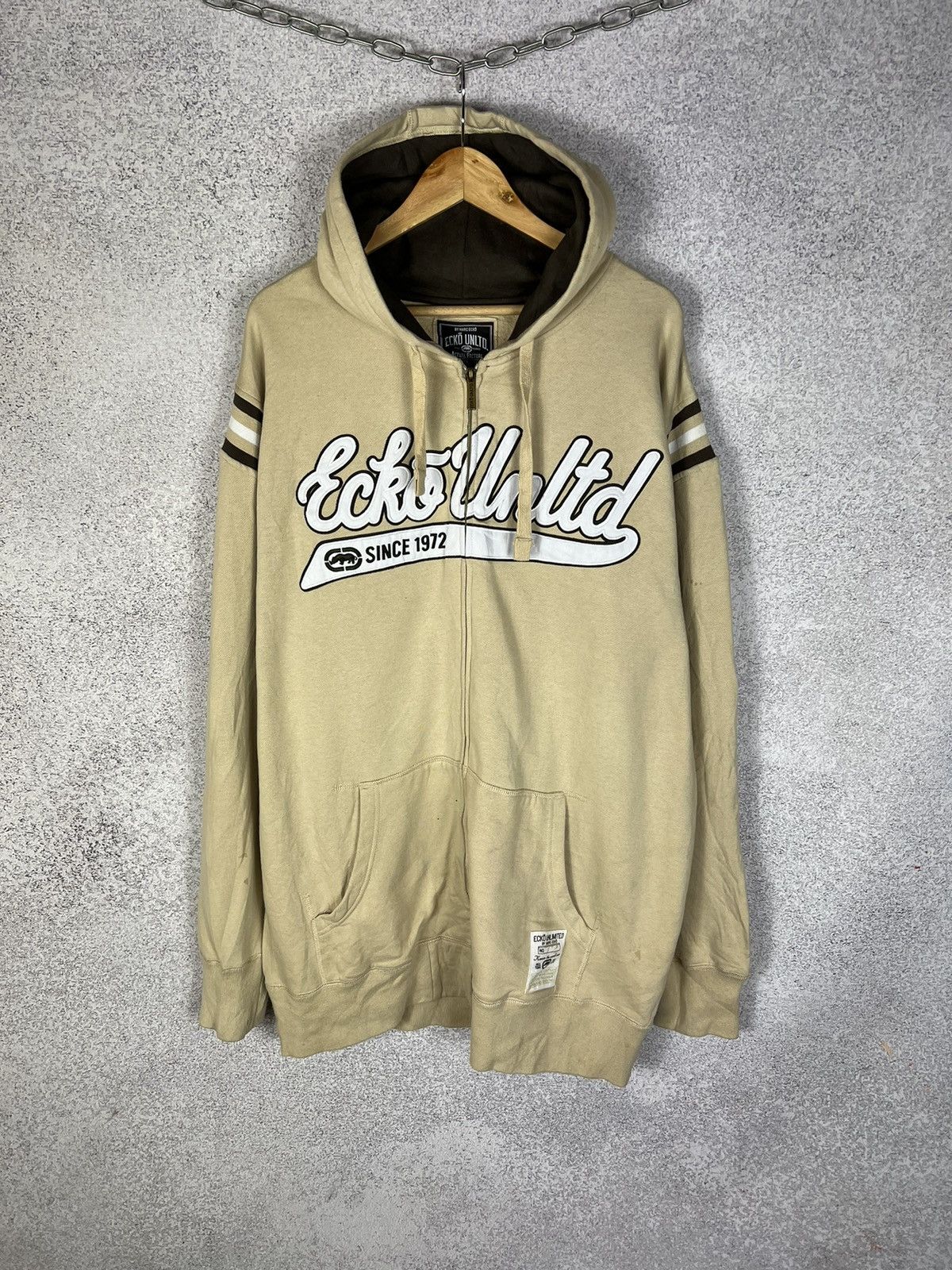 Ecko Unltd. Vintage Y2K Ecko Unltd Big Logo Zip Hoodie 3XL Size US XXL / EU 58 / 5 - 1 Thumbnail