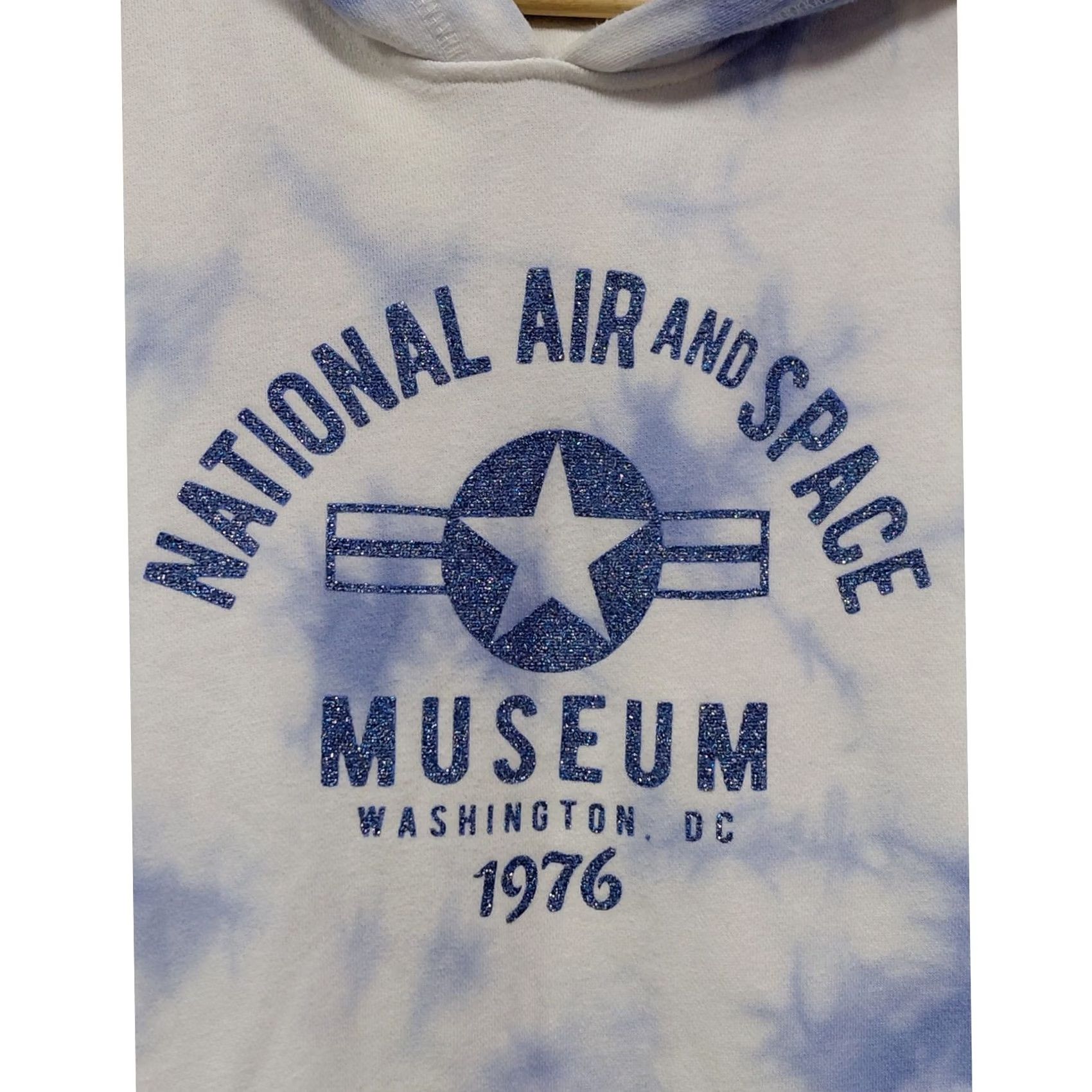 Vintage VINTAGE Smithsonian National Air and Space Museum Hoodie Tie-Dye Blue Size L Size L / US 10 / IT 46 - 3 Thumbnail