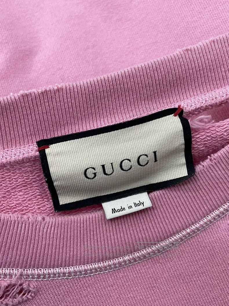 Gucci Gucci Pink old hole design cat letter sweatshirt Size XS / US 0-2 / IT 36-38 - 4 Thumbnail