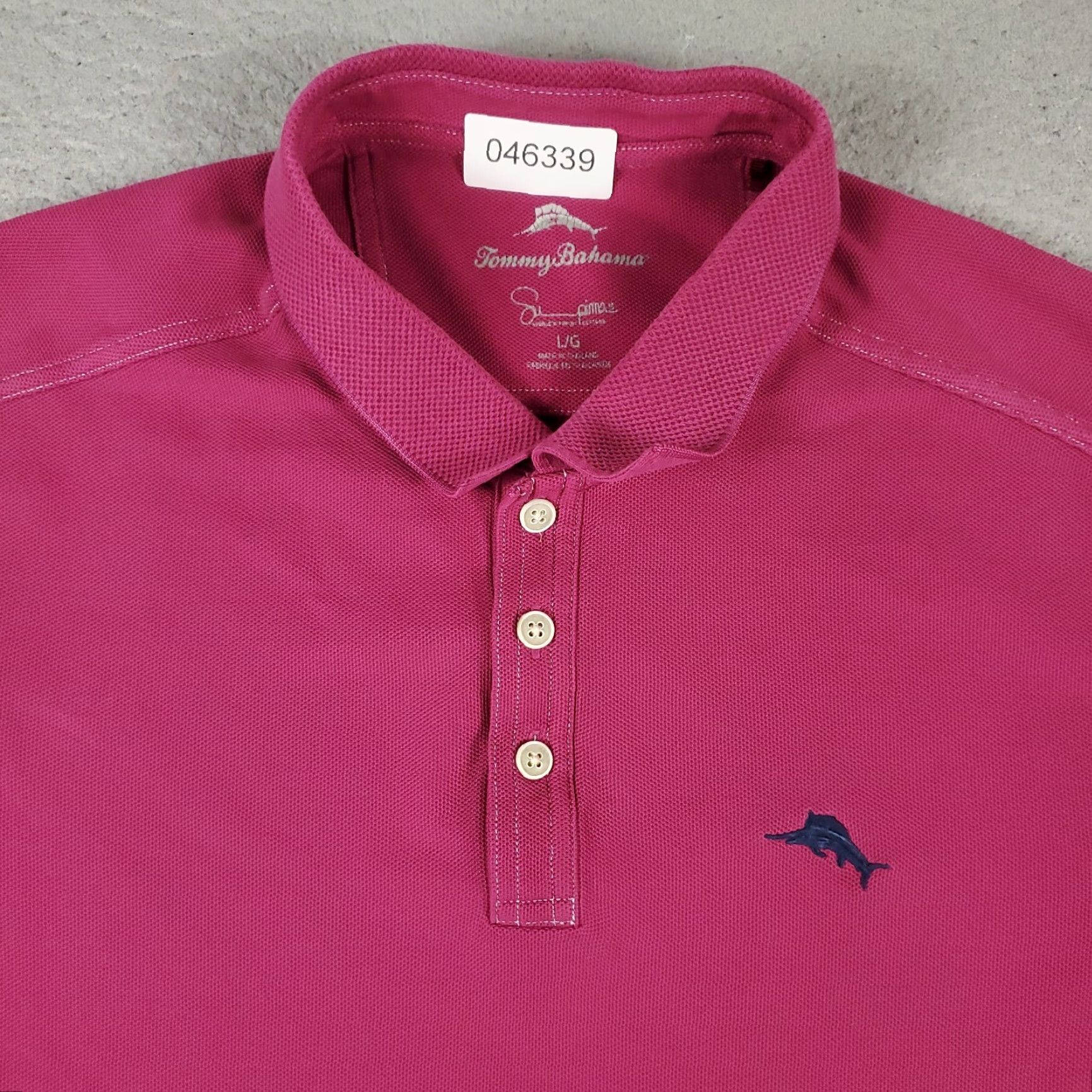 Tommy Bahama VINTAGE Tommy Bahama Polo Shirt Mens Large Magenta Marlin Casual Short Sleeve Polo Shirt L Purple Size US L / EU 52-54 / 3 - 2 Thumbnail