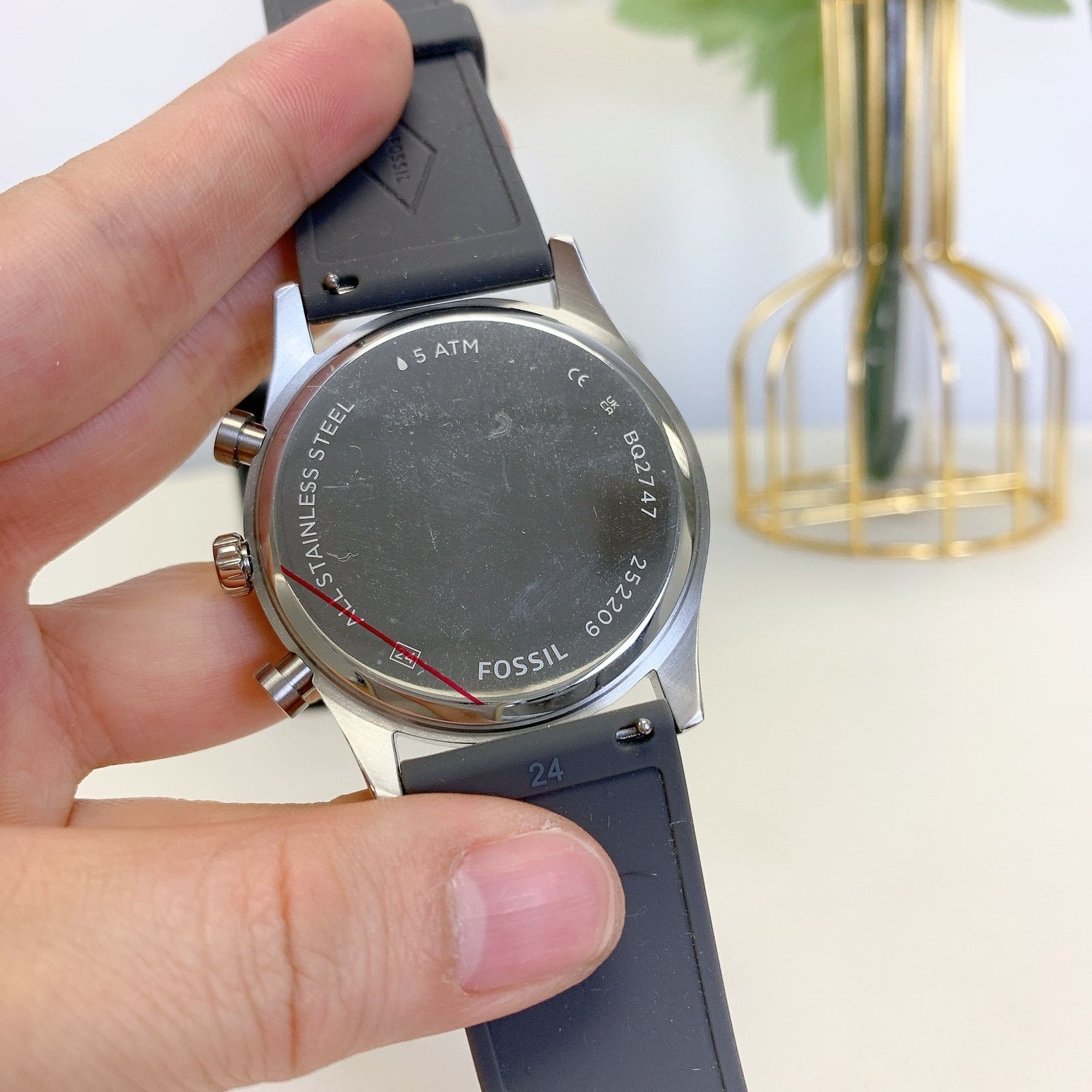 Fossil Fossil BQ2747 Sullivan Multifunction Grey Silicone Watch Size ONE SIZE - 6 Thumbnail