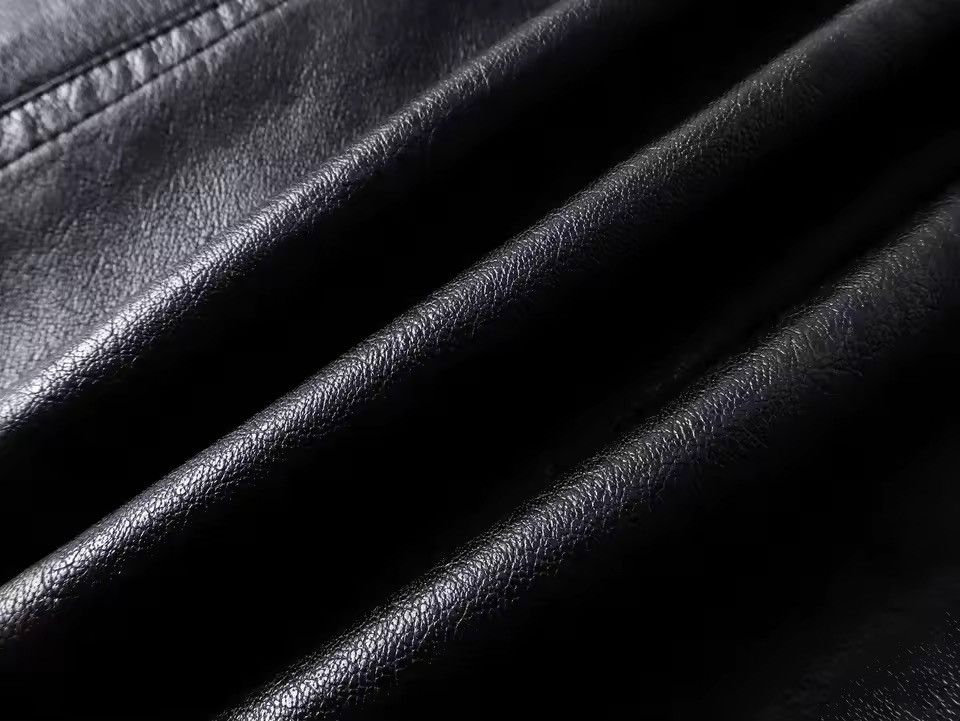 Leather Motorcycle PU Leather Zipper Cropped Jacket Size US L / EU 52-54 / 3 - 8 Thumbnail