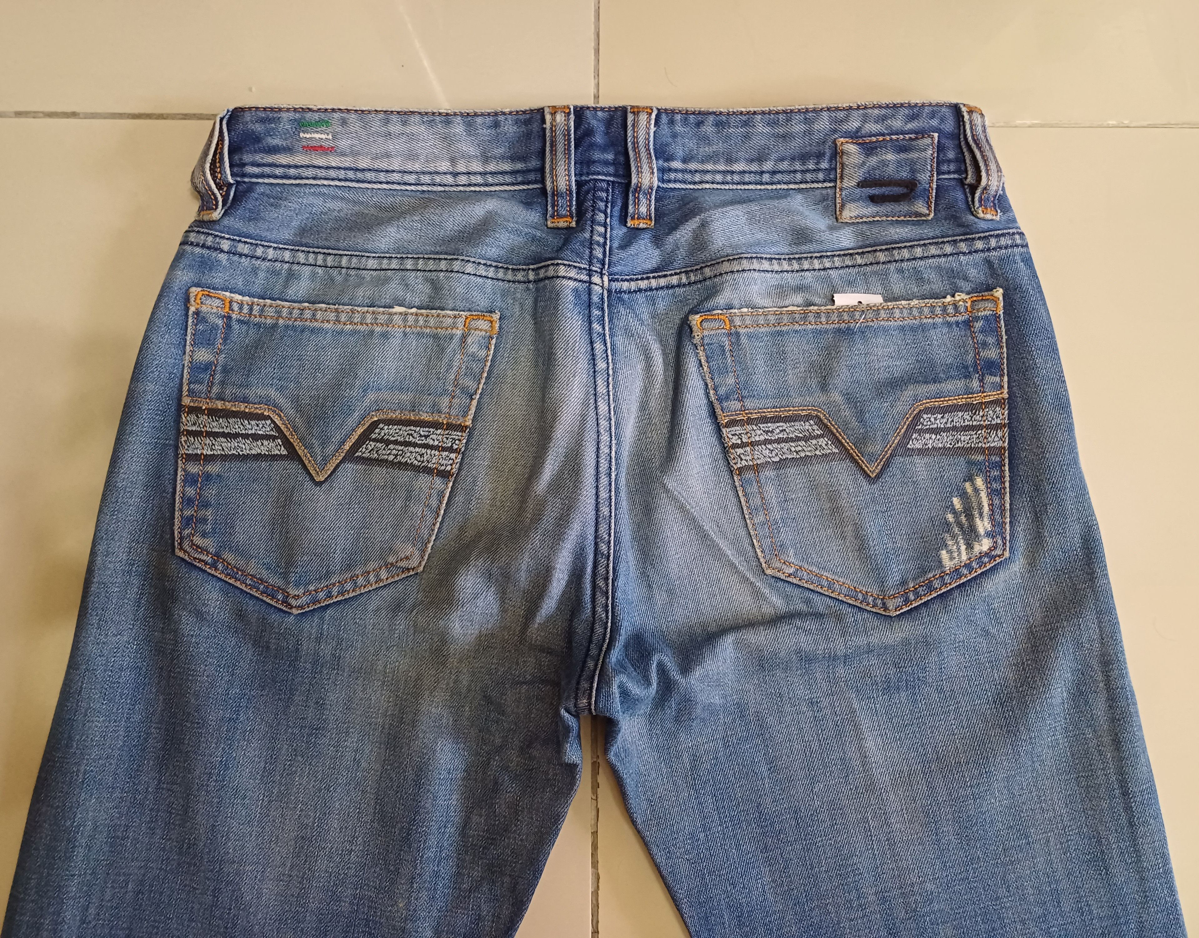 Designer × Seditionaries Diesel jeans, distressed & faded colour design Size US 31 - 4 Thumbnail