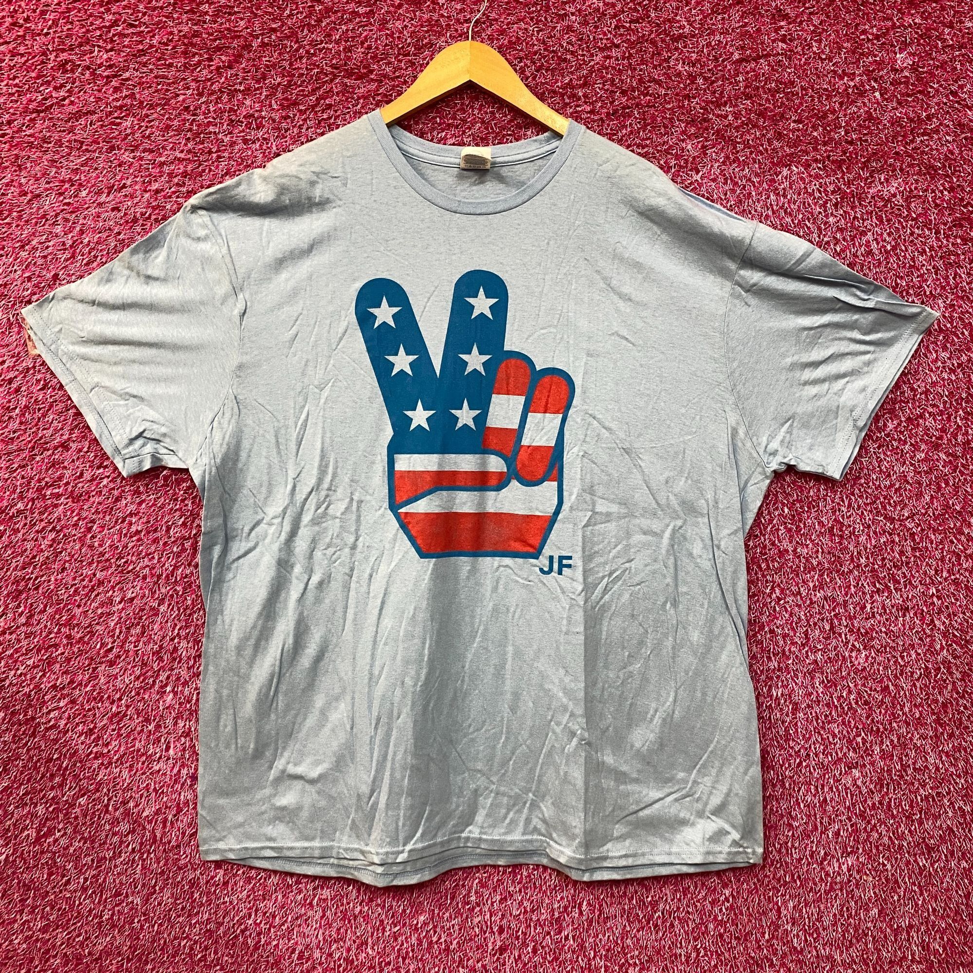 Other American Flag Peace Hands JF T-Shirt 3XL Size US XXL / EU 58 / 5 - 1 Thumbnail