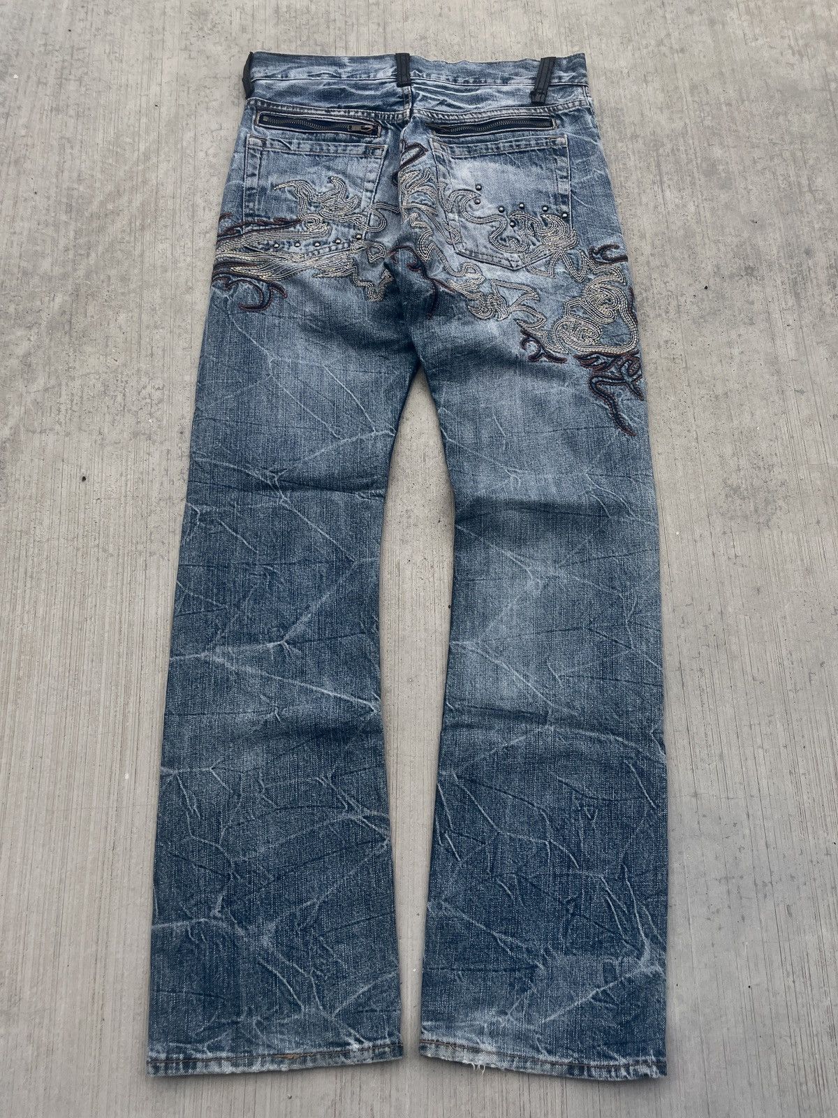 00s tornado mart python flare denim v系 Criminal Flared Jeans with 